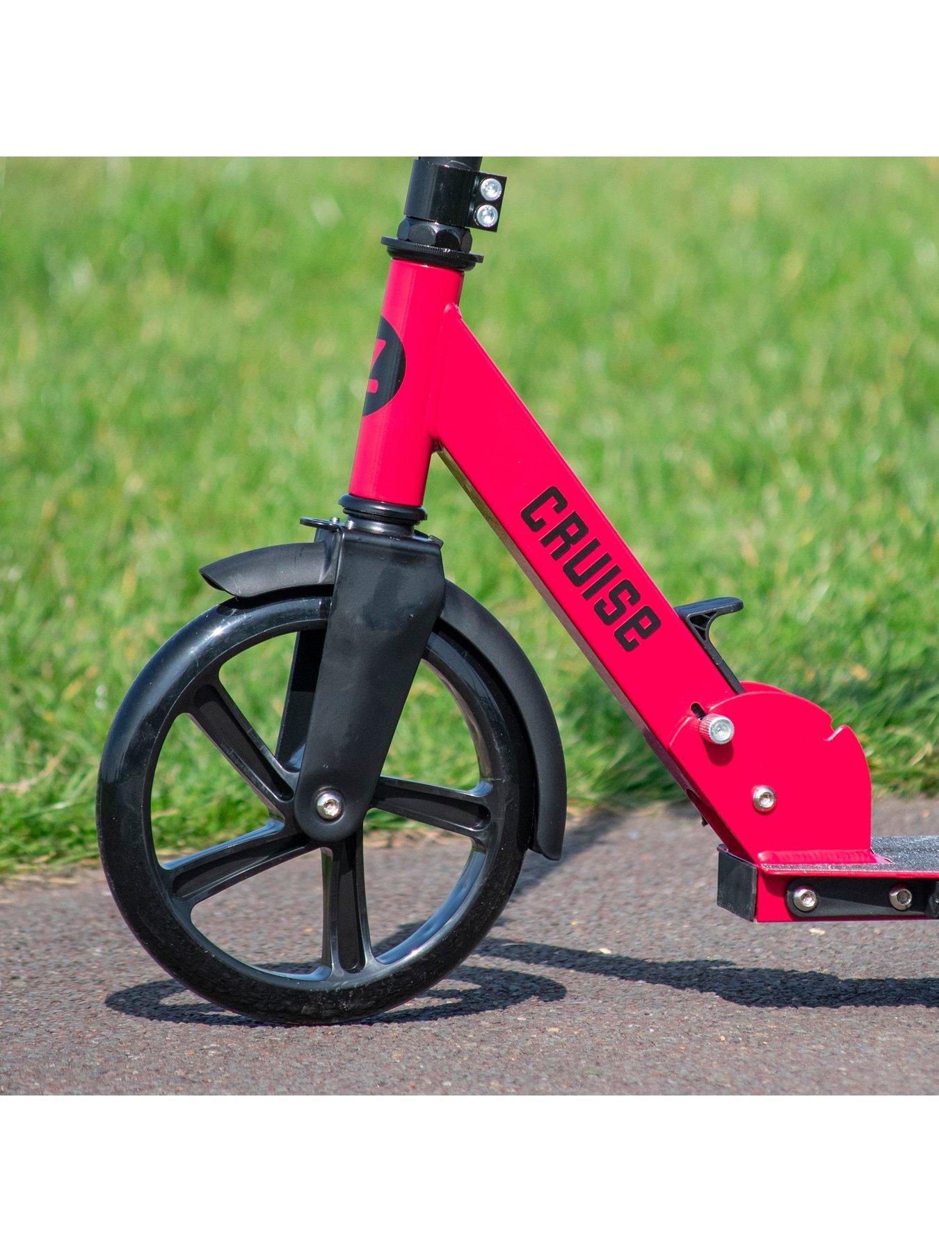Image 5 of 6 of Zinc Zinc big wheeled folding cruise scooter - Red