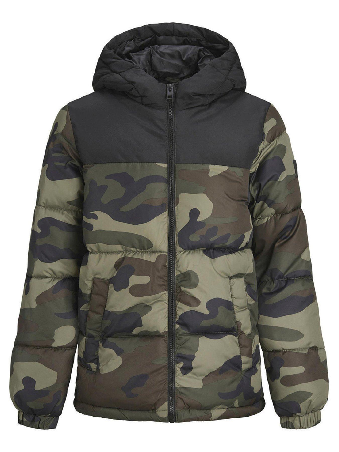 Jack and jones camo on sale jacket