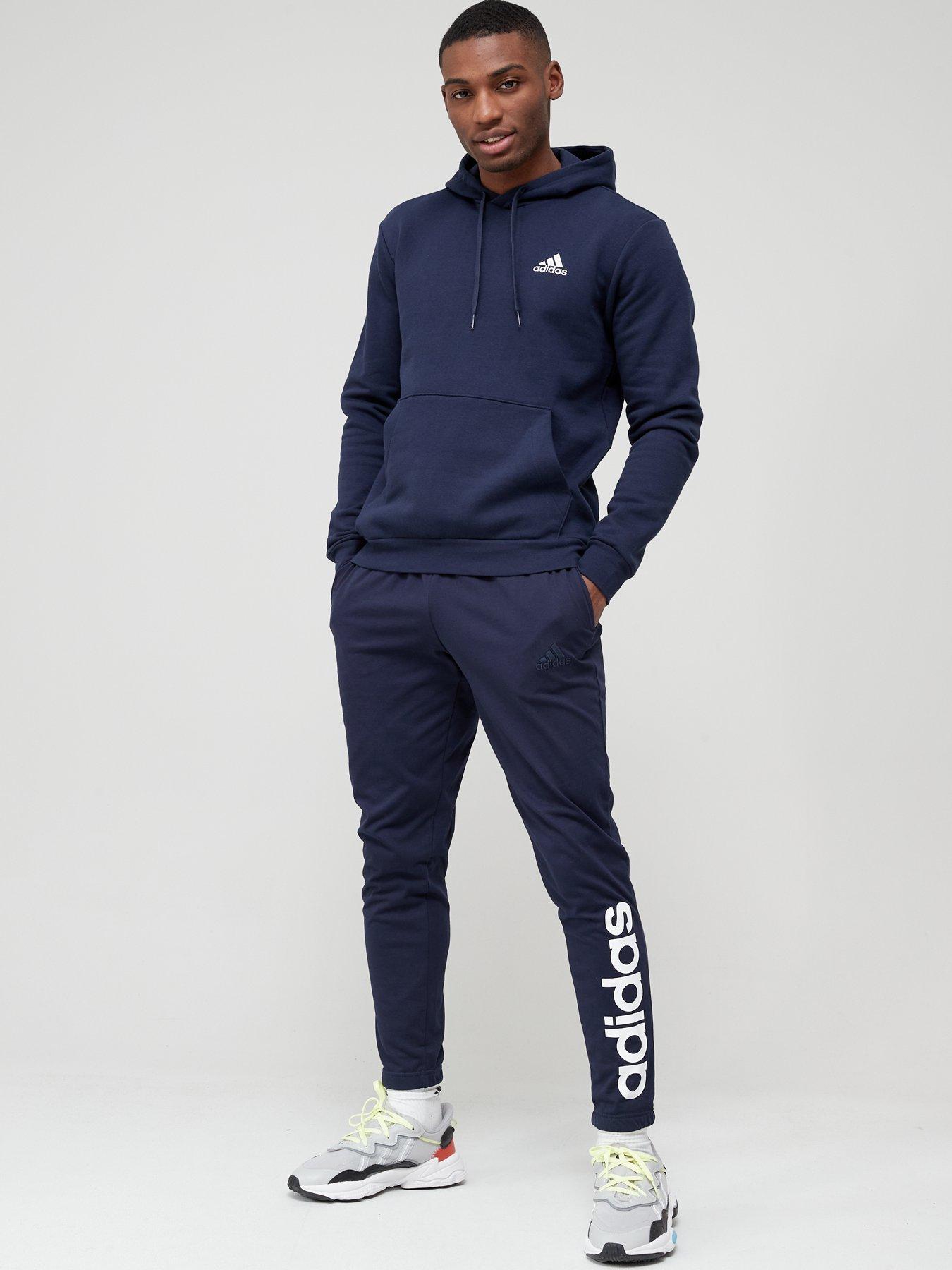 adidas-sportswear-essentials-fleece-hoodie-navywhiteback