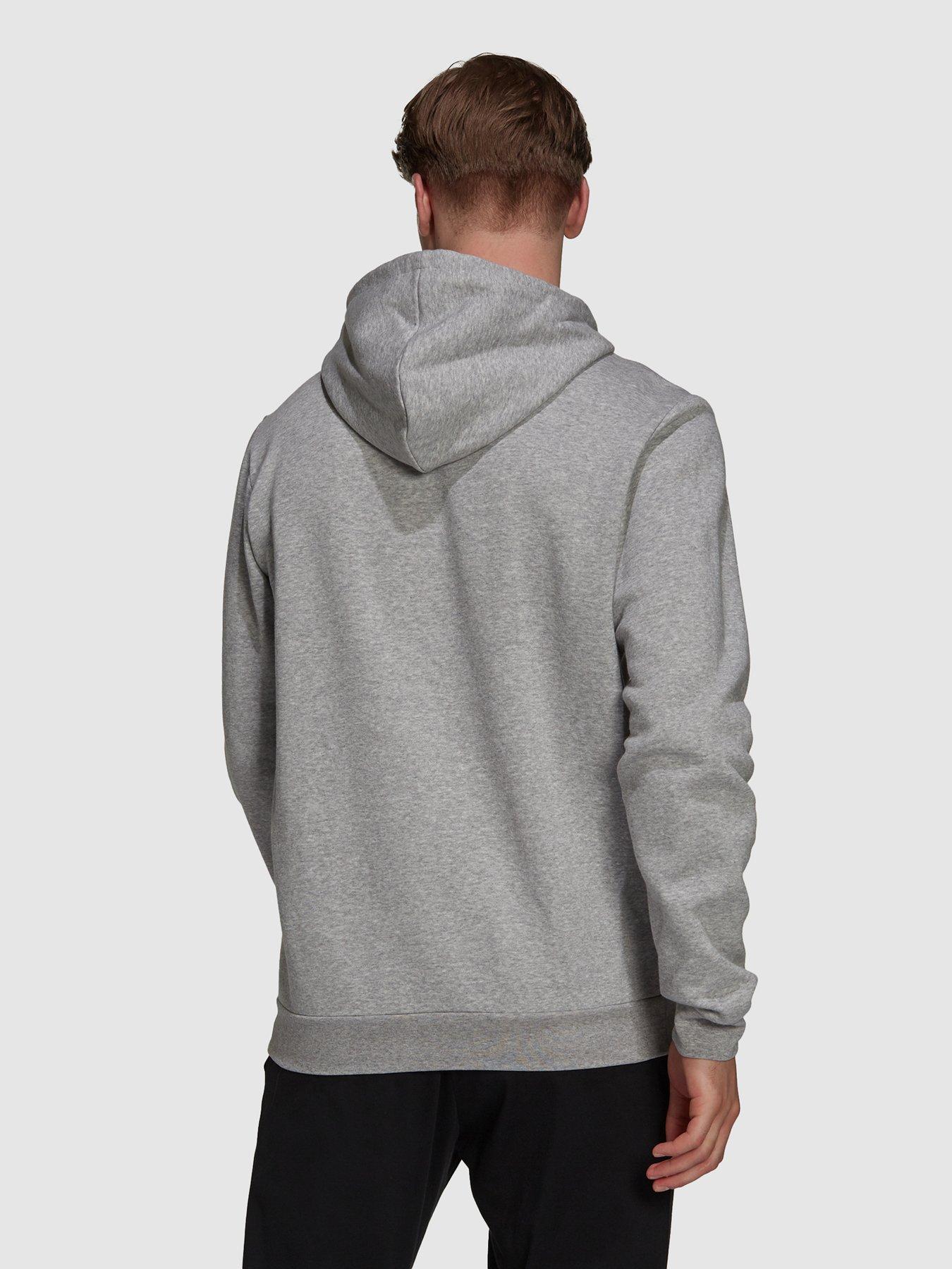 adidas-sportswear-essentials-fleece-hoodie-grey-heatherblackstillFront