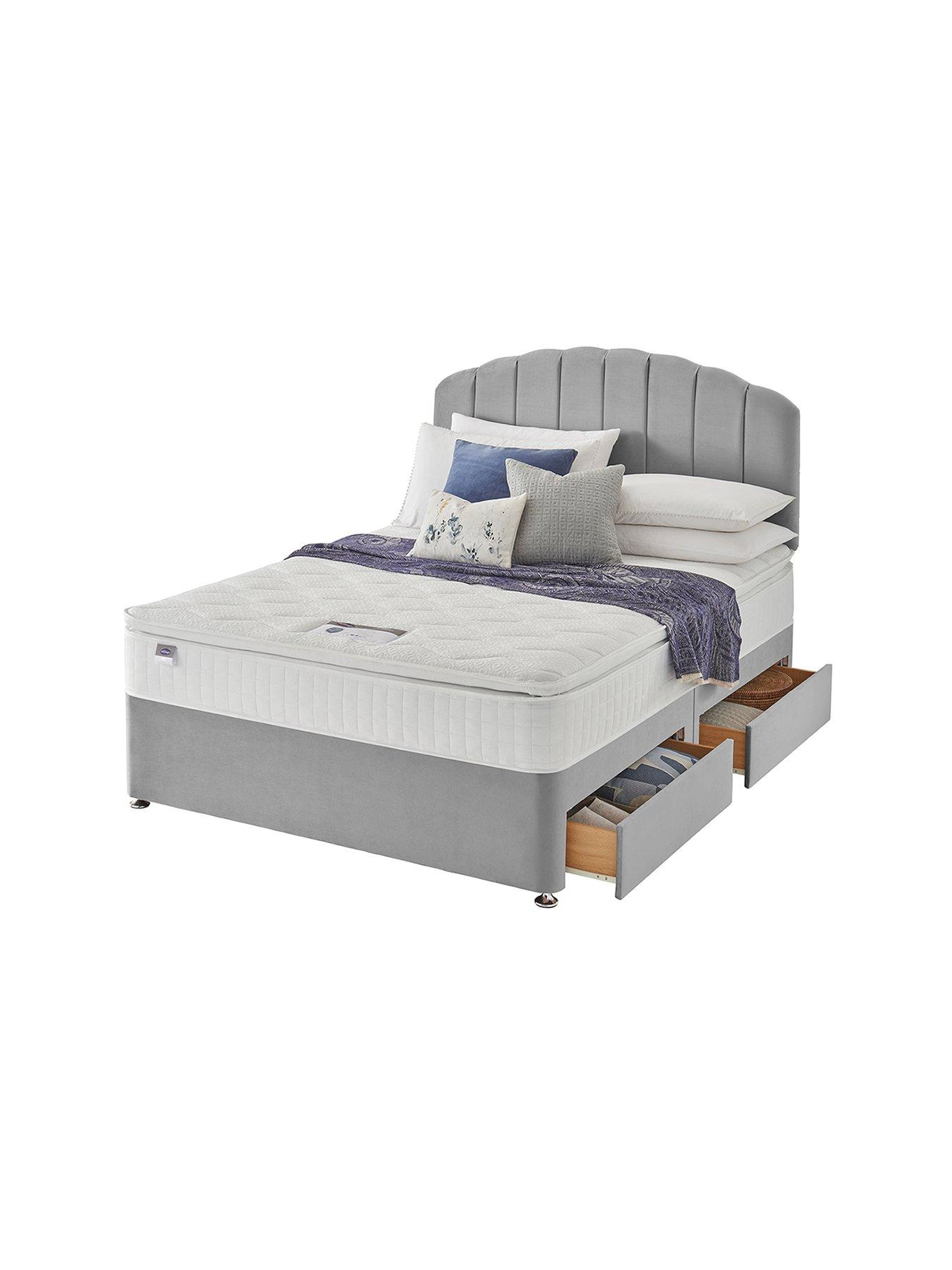 silentnight-ava-1000-pocket-pillowtop-mattress-with-upholstered-divan-base-and-headboard-bed-setstillFront