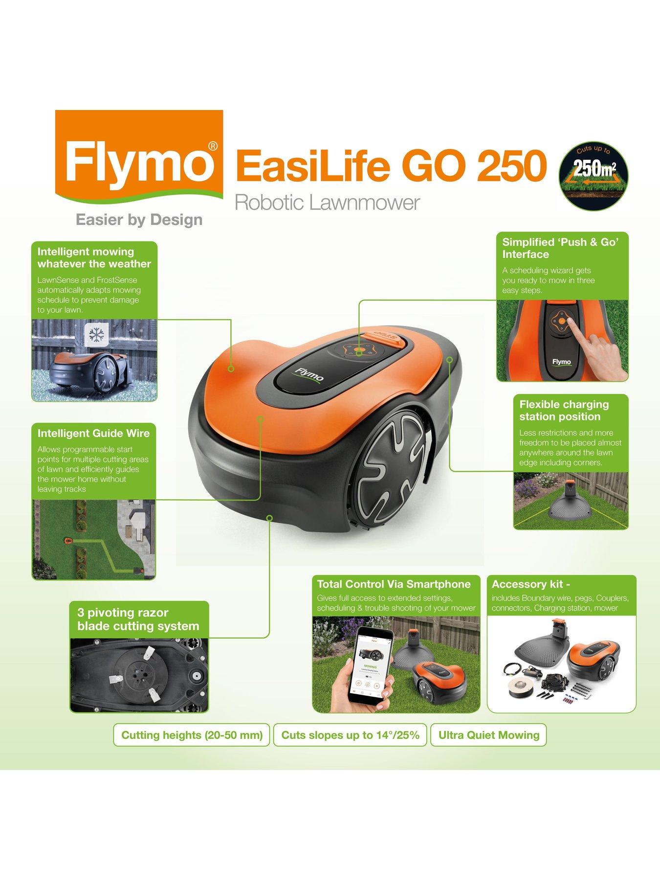 Image 2 of 6 of Flymo EasiLife GO 250 Automatic Robotic Lawnmower &ndash; with Bluetooth app compatibility