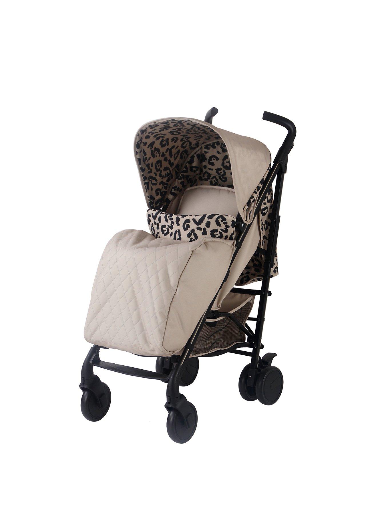 My babiie grey store leopard stroller