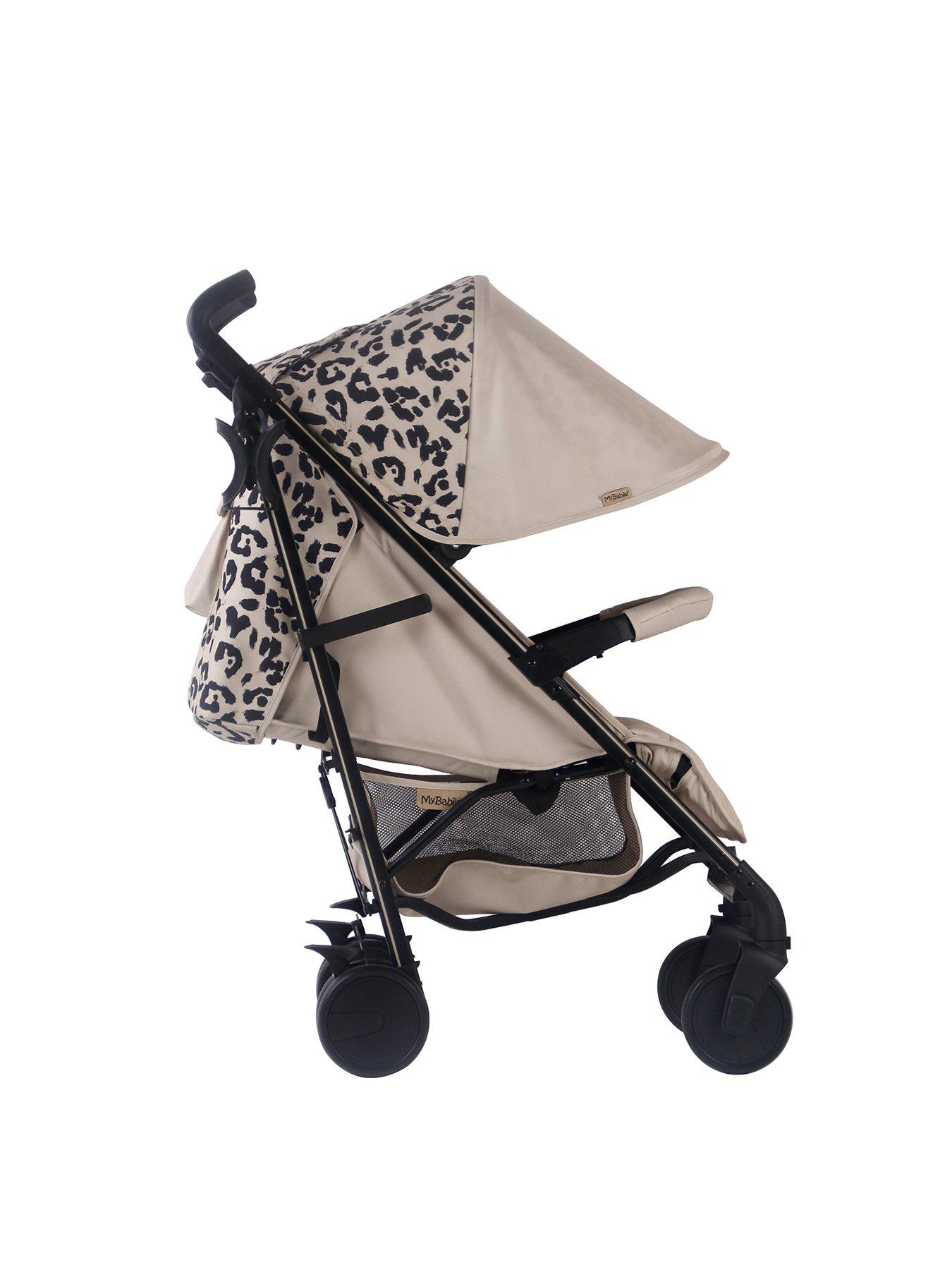 My babiie grey store leopard stroller