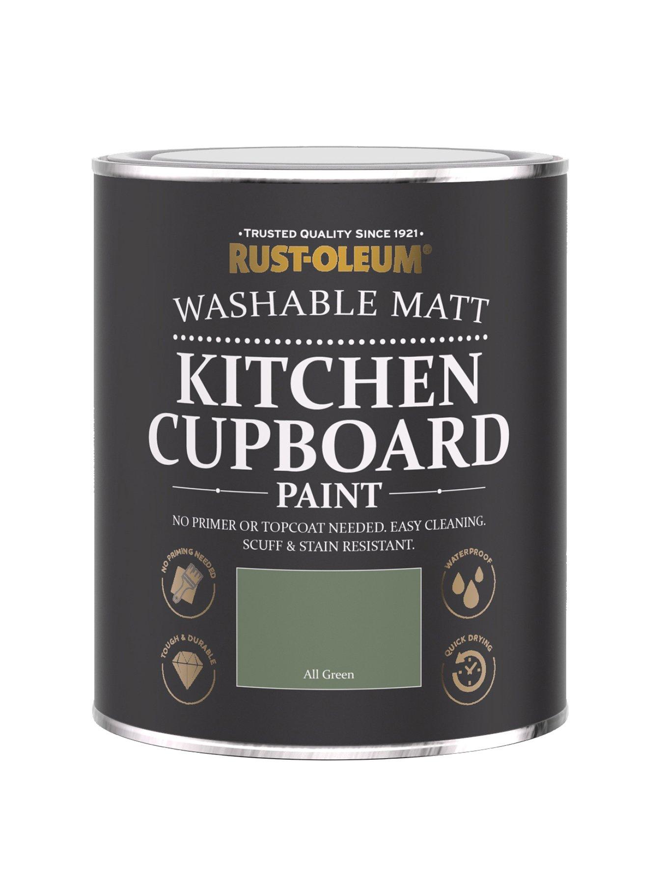 undefined Washable Matt Finish Kitchen Cupboard Paint – All Green