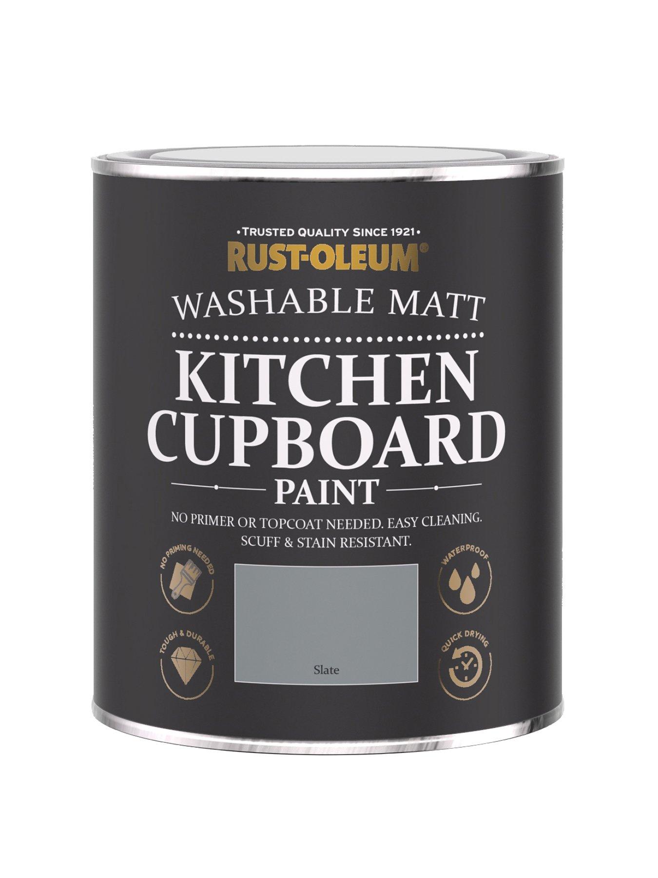 Image 1 of 4 of Rust-Oleum Kitchen Cupboard Paint in Slate &ndash; 750 ml Tin