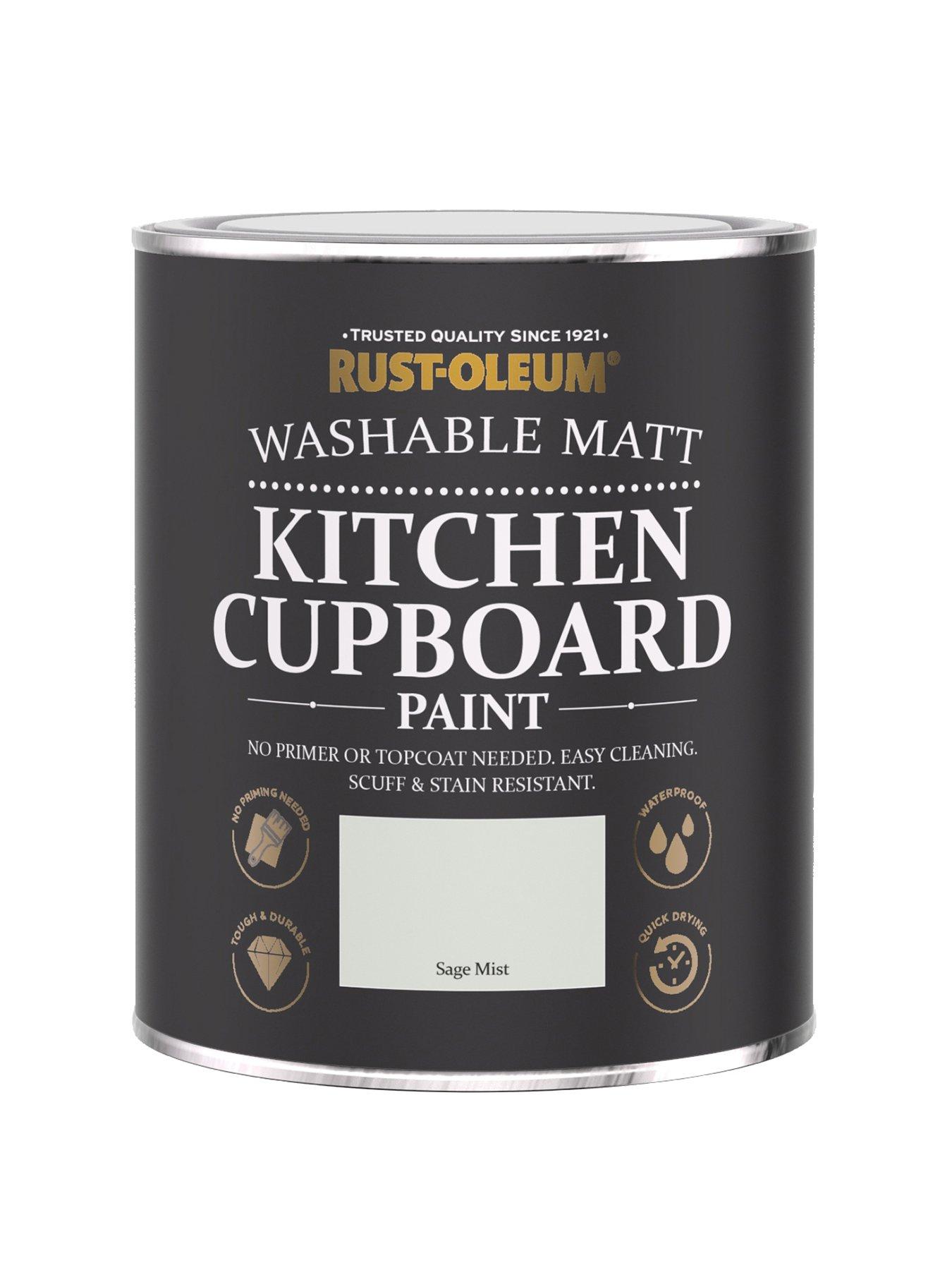 undefined Rust-Oleum Kitchen Cupboard Paint in Sage Mist – 750 ml Tin