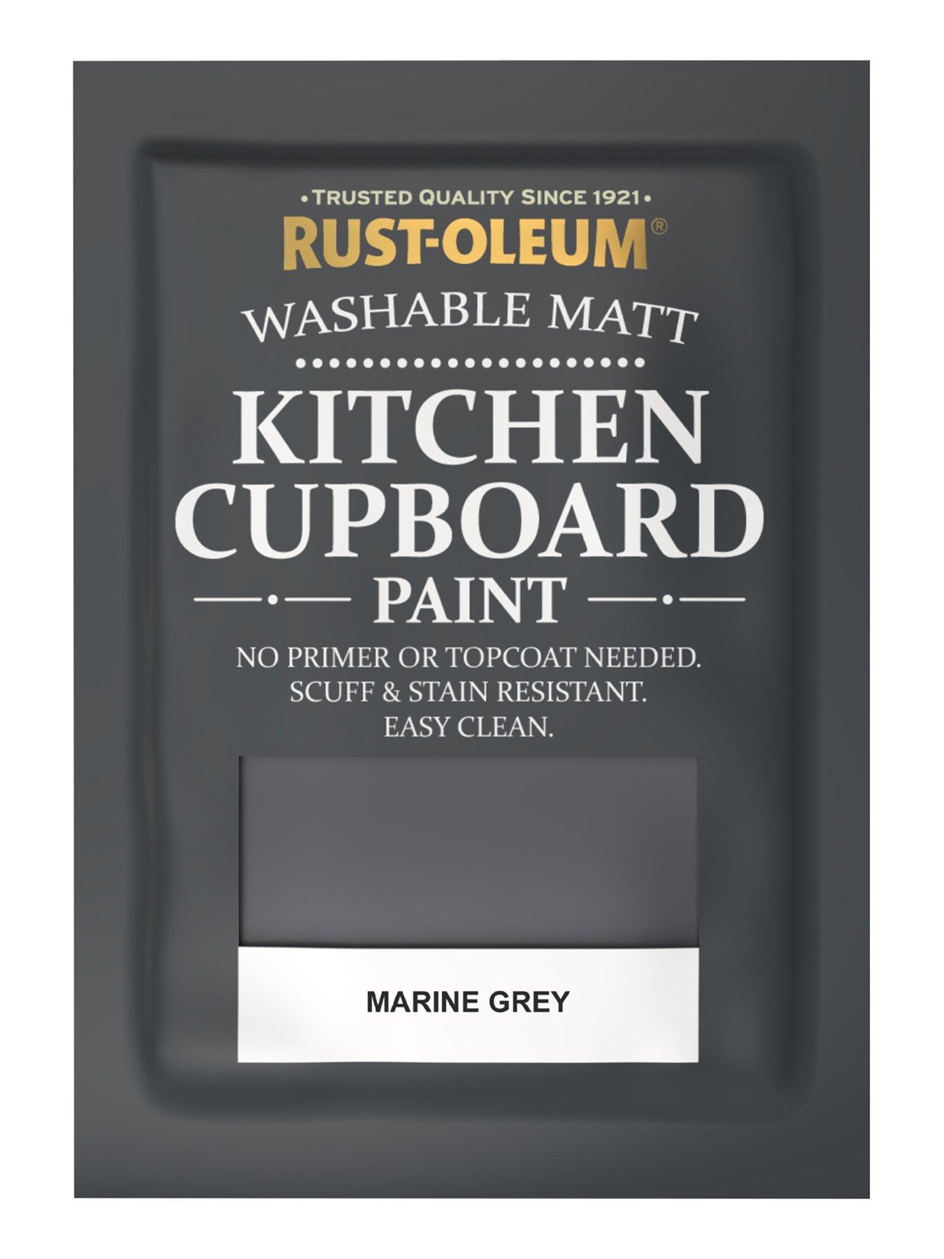 Image 4 of 4 of Rust-Oleum Kitchen Cupboard Paint in Marine Grey &ndash; 750 ml Tin