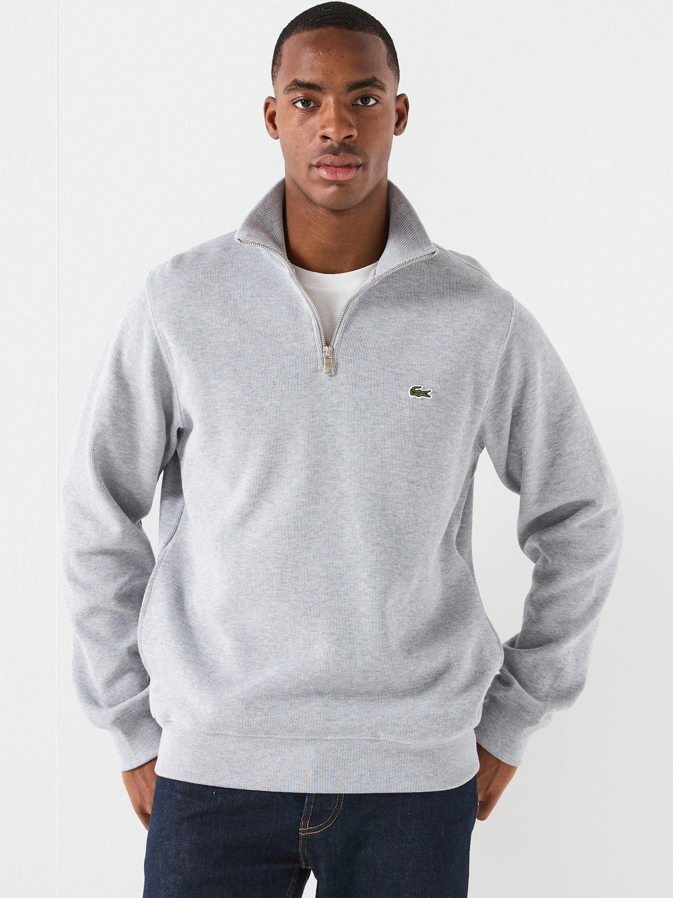 Lacoste Sportswear 1/4 Zip Sweatshirt - Grey
