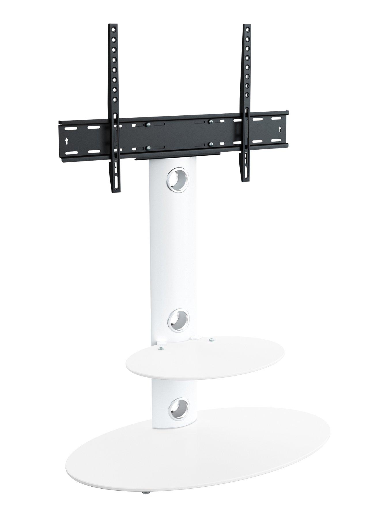 Image 4 of 5 of AVF Lugano Oval 800 TV Stand -&nbsp;White&nbsp;- fits up to 65 inch