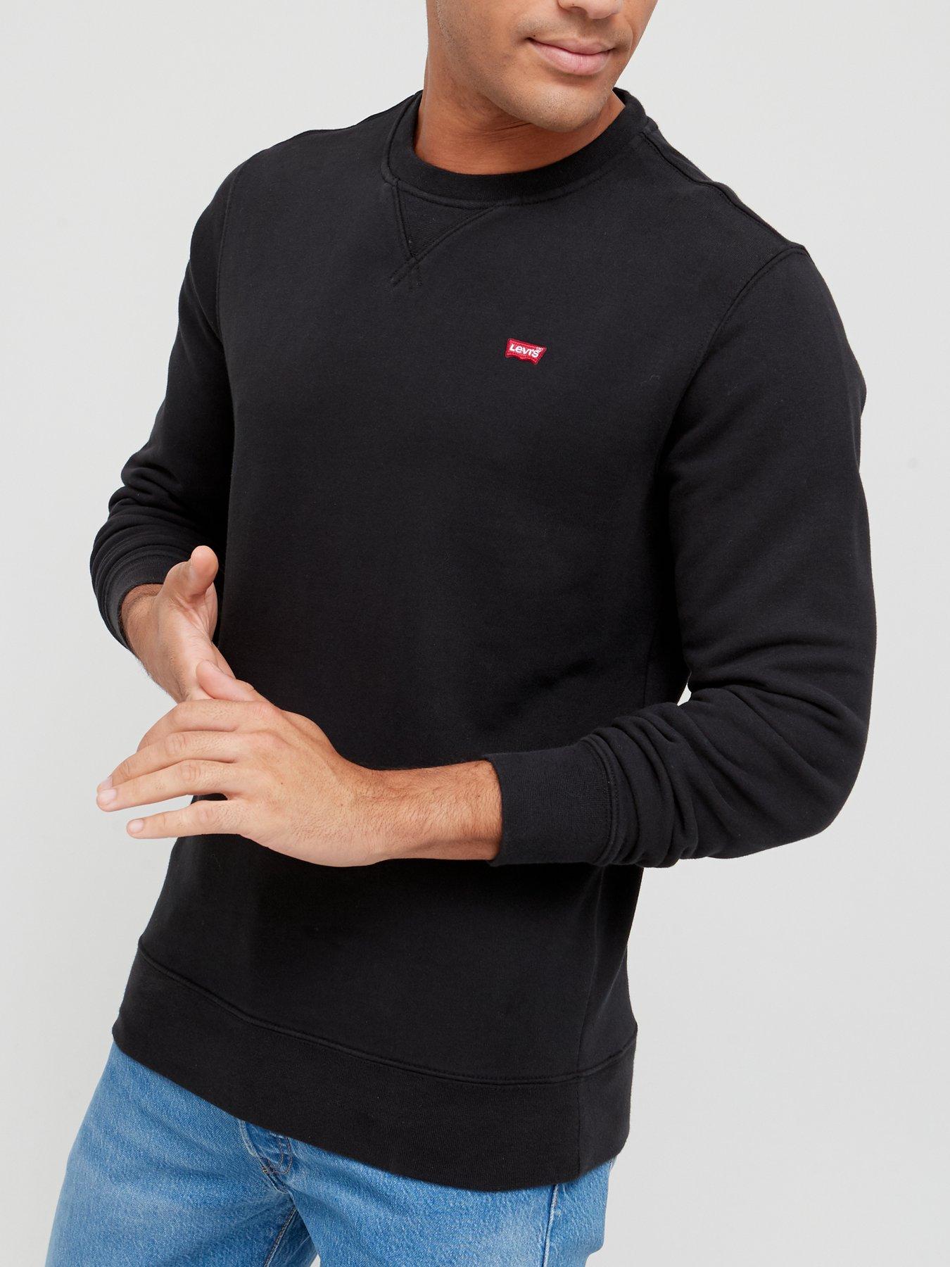 levis-original-crew-neck-sweat-blackfront