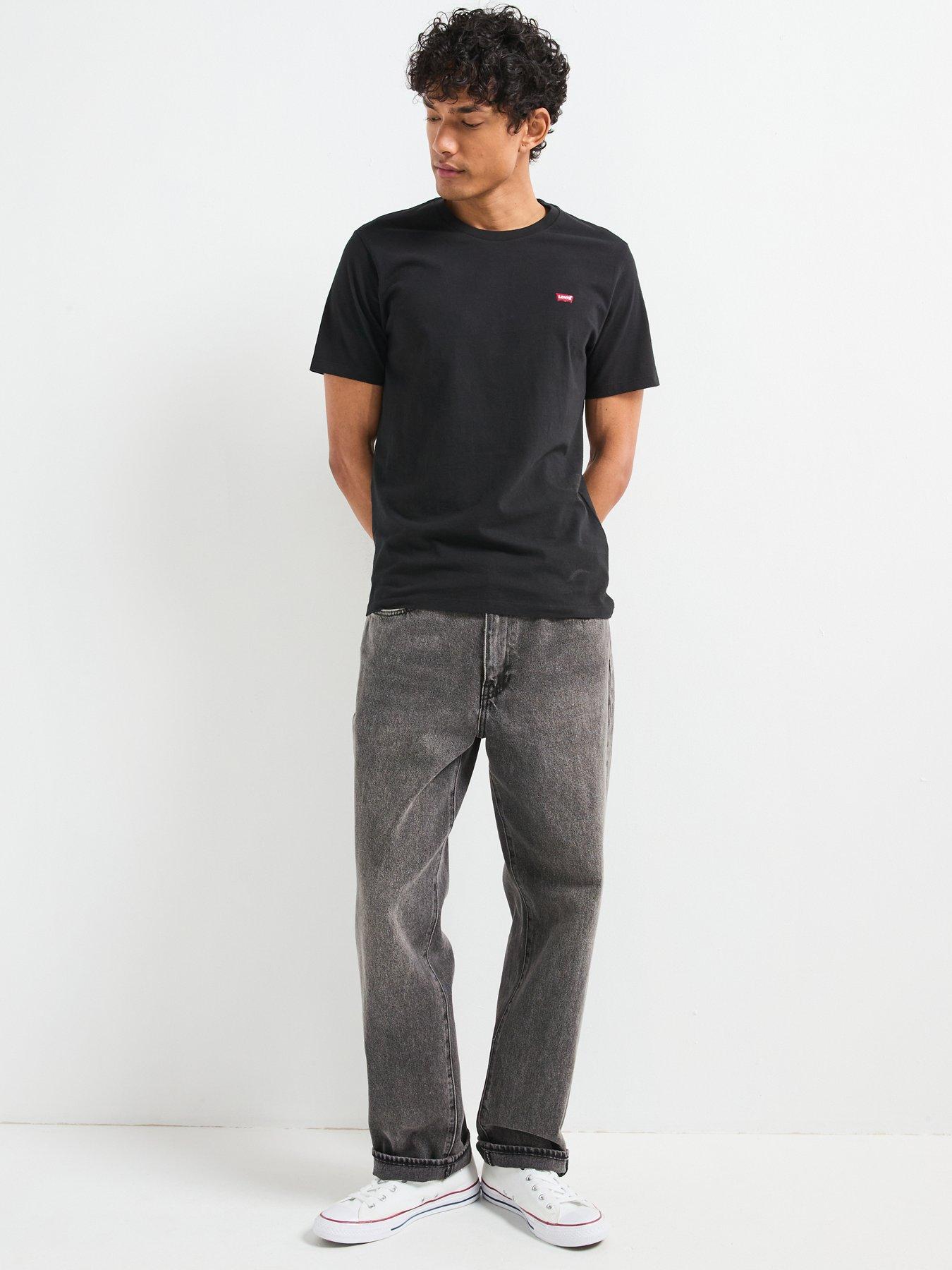 Image 4 of 6 of Levi's Mens Regular Fit Housemark Logo T-Shirt - Black