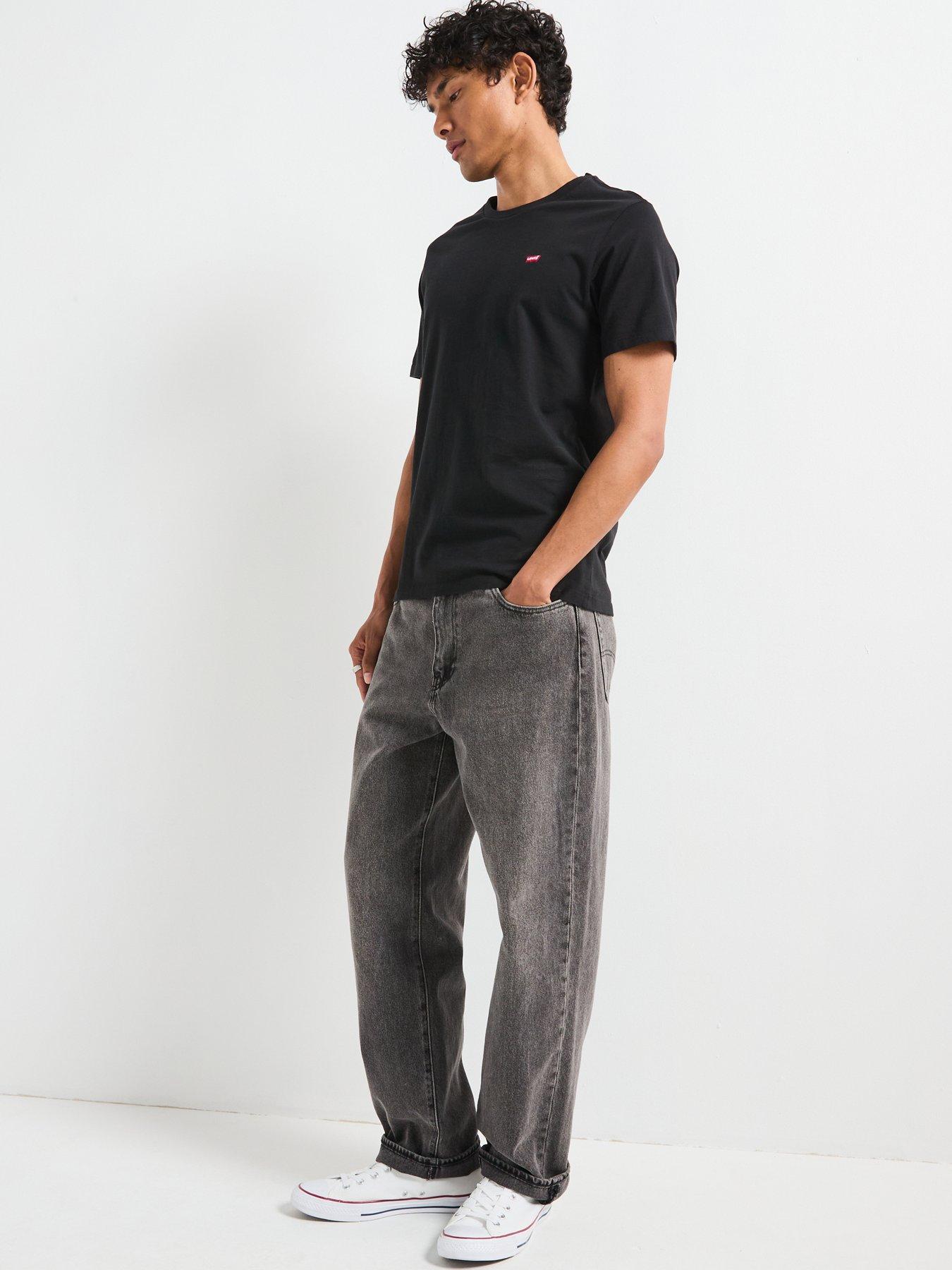 Image 5 of 6 of Levi's Mens Regular Fit Housemark Logo T-Shirt - Black