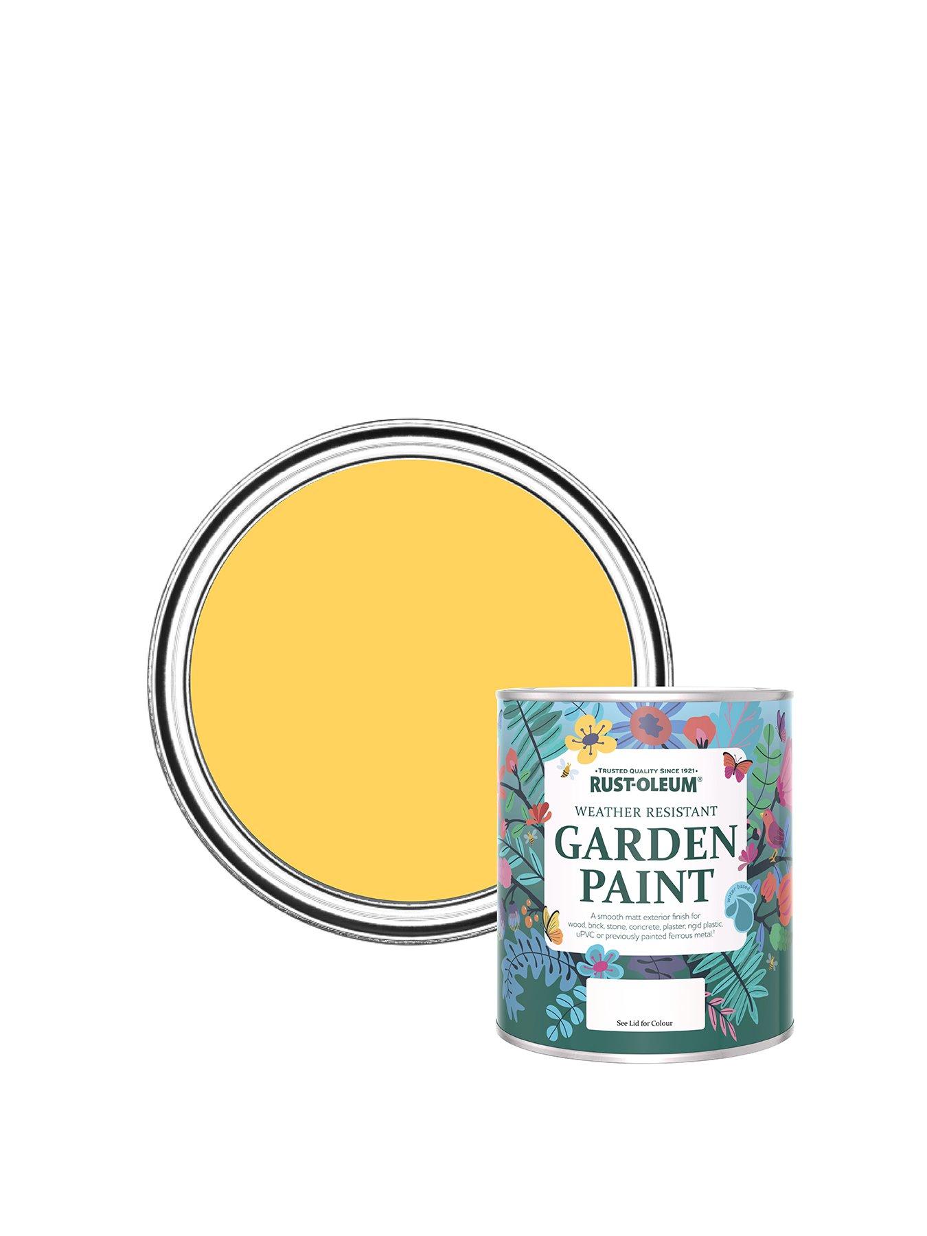 undefined Chalky Finish Garden Paint in Lemon Jelly – 750 ml Tin