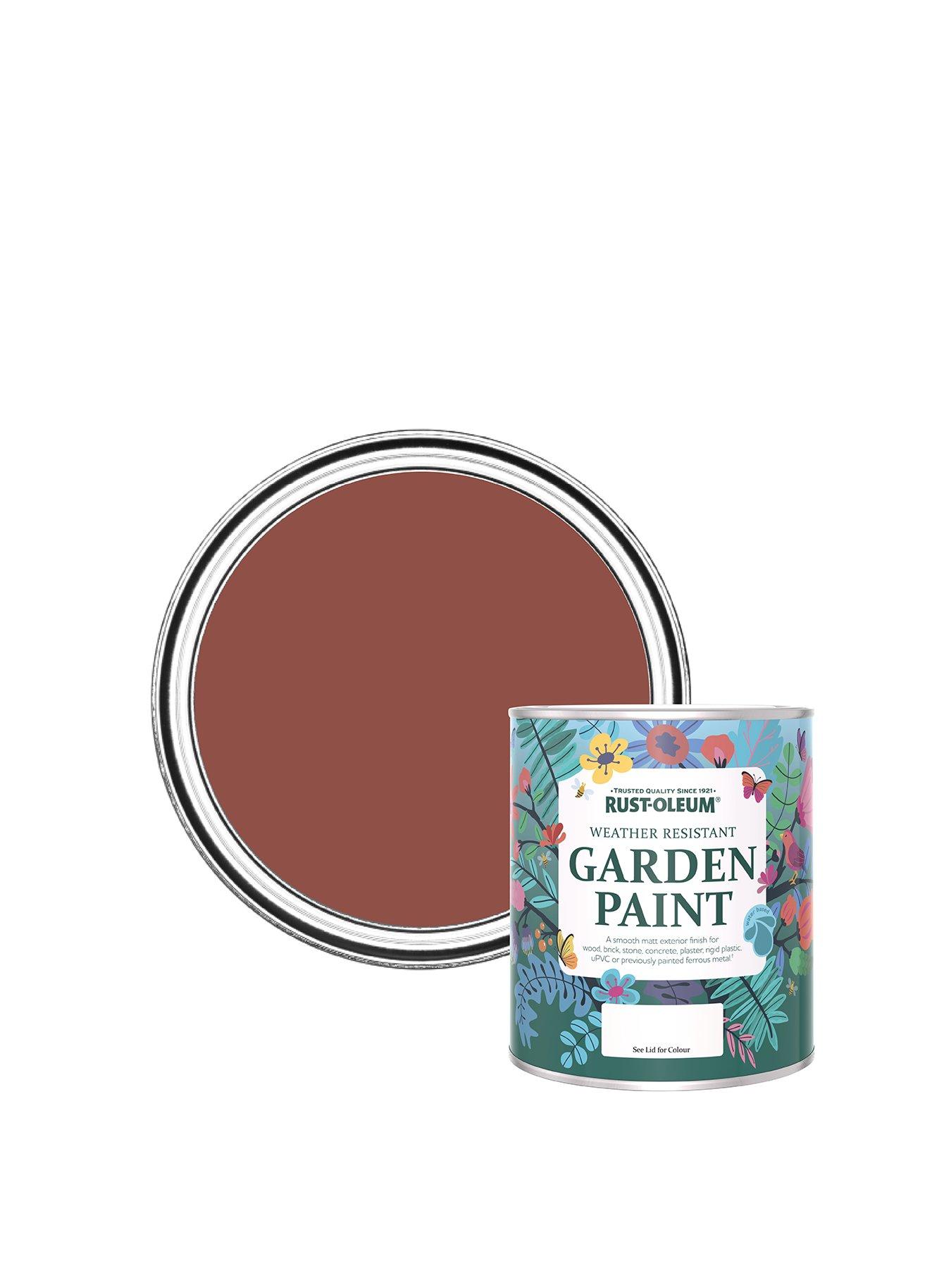 undefined Chalky Finish 750 ml Garden Paint – Fire Brick