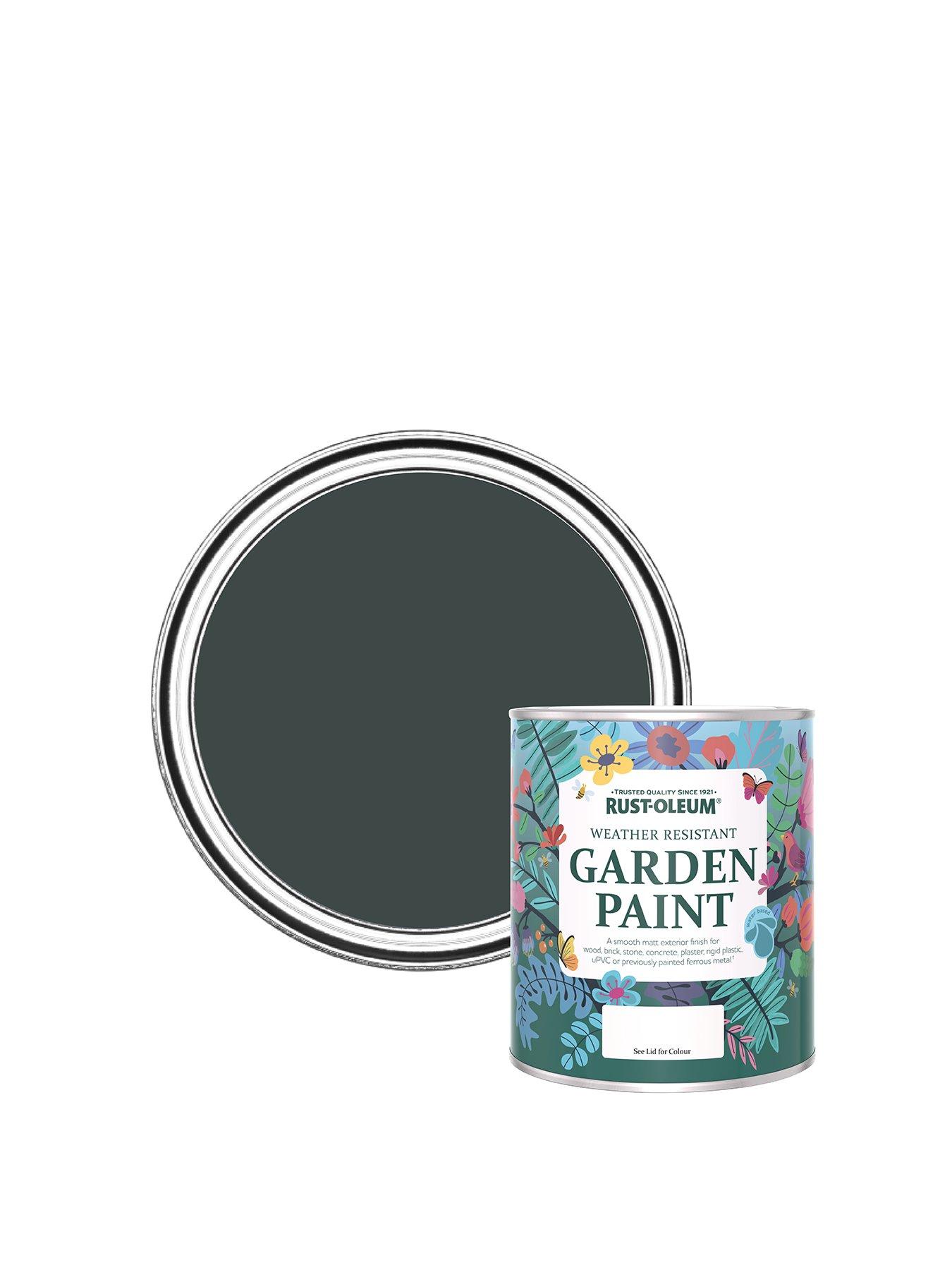 undefined Chalky Finish Garden Furniture Paint – Black Sand
