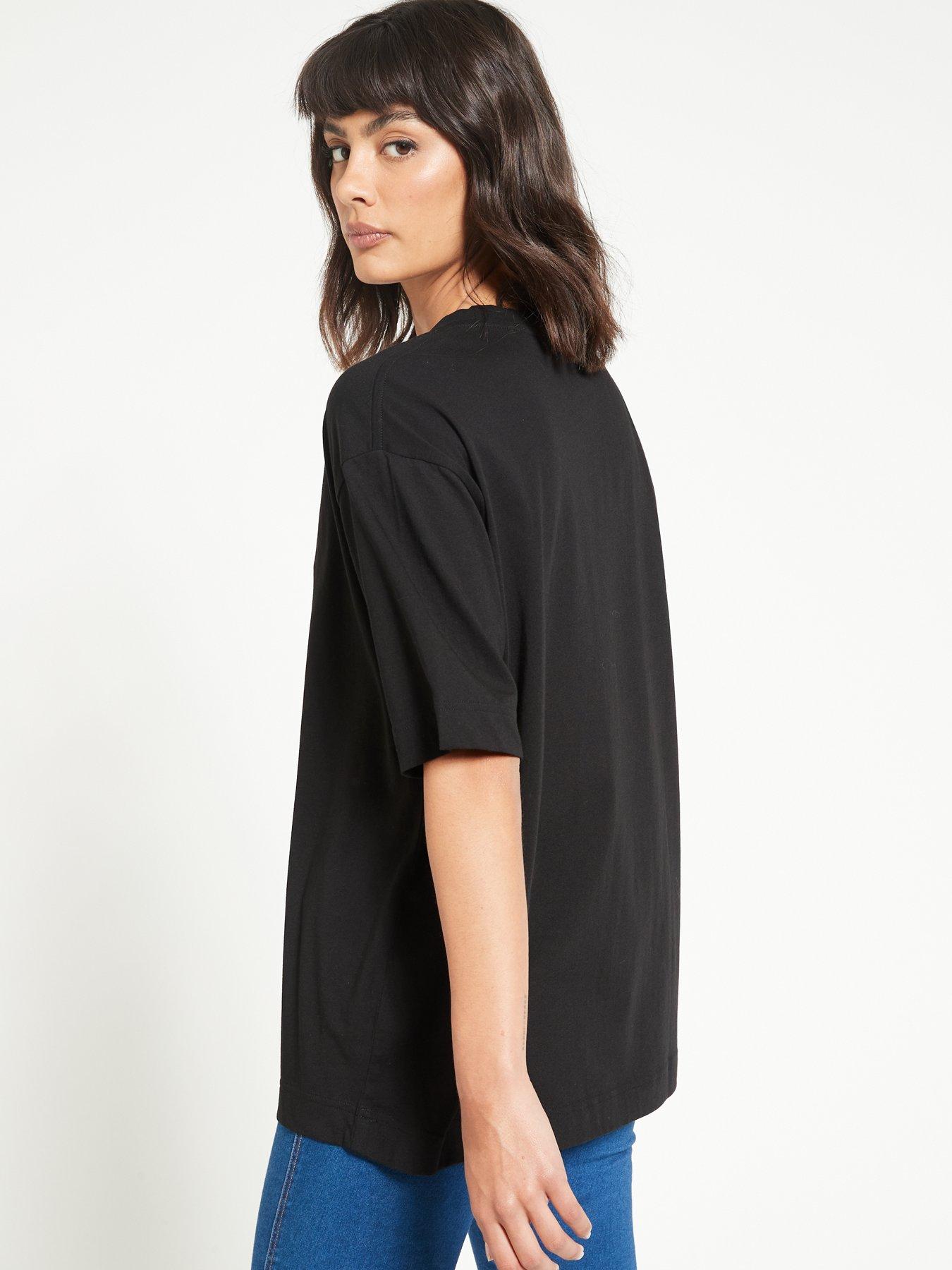 Black longline t clearance shirt