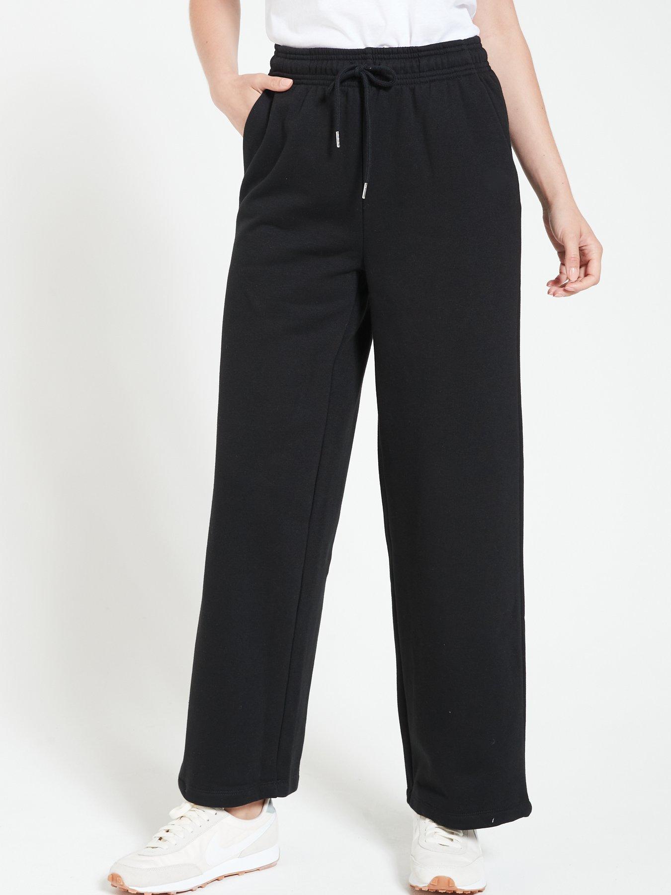 Wide-leg jogger trousers