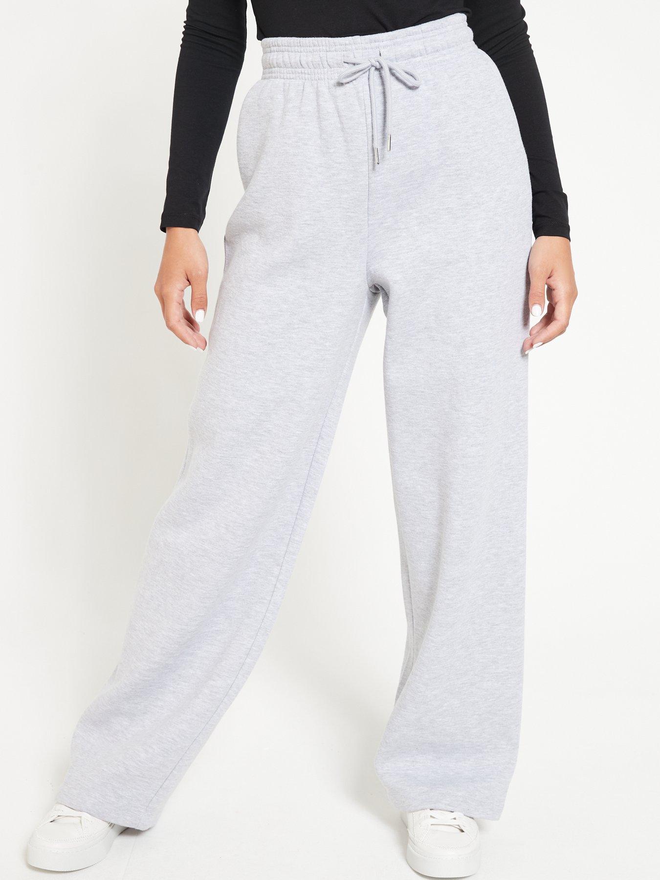 Wide sweatpants - Light grey marl - Ladies