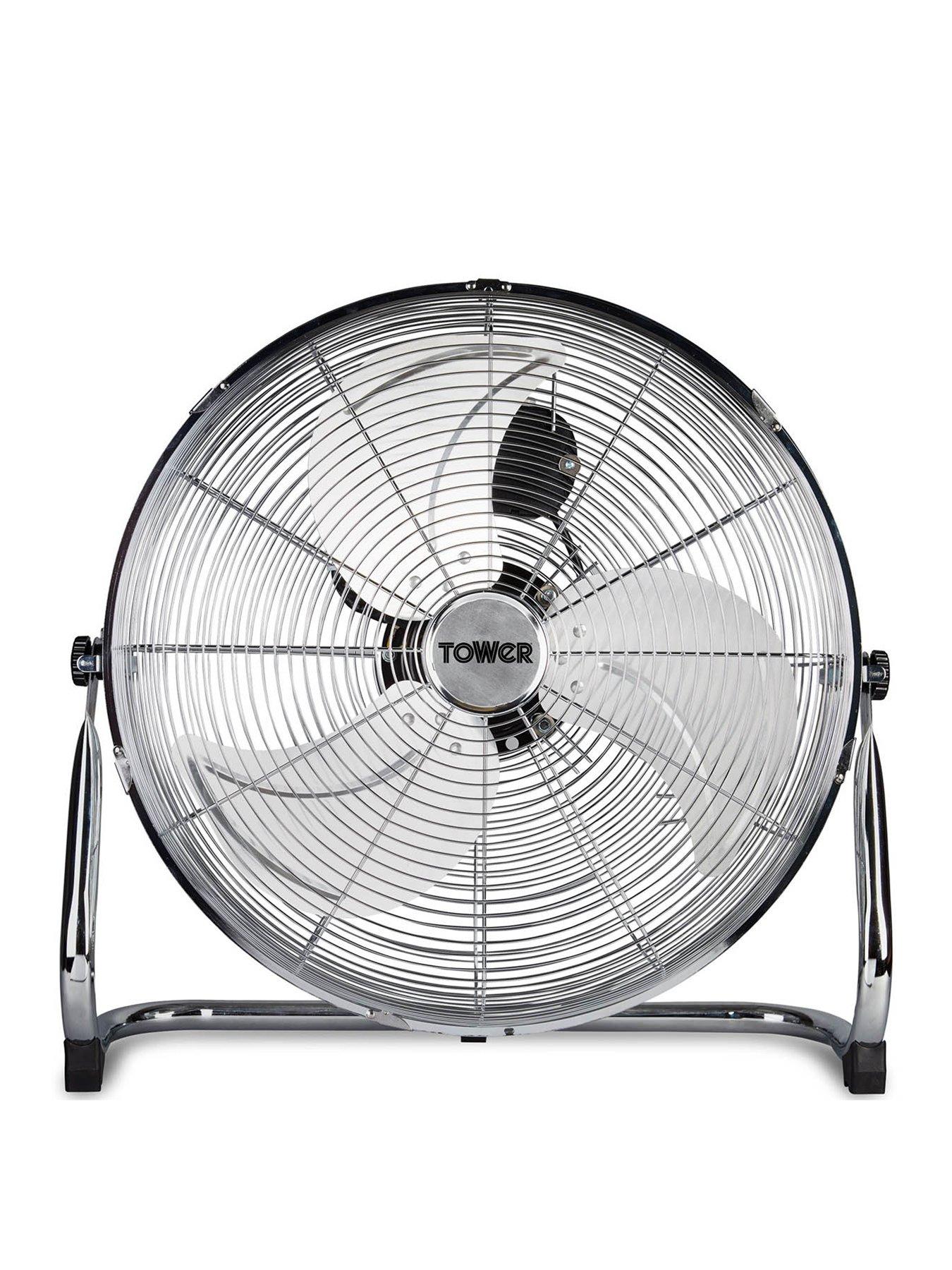 tower-t662000-18-inchnbsphigh-speed-velocity-floor-fan-with-adjustable-tilt-100wnbsplong-life-motor--nbspchrome