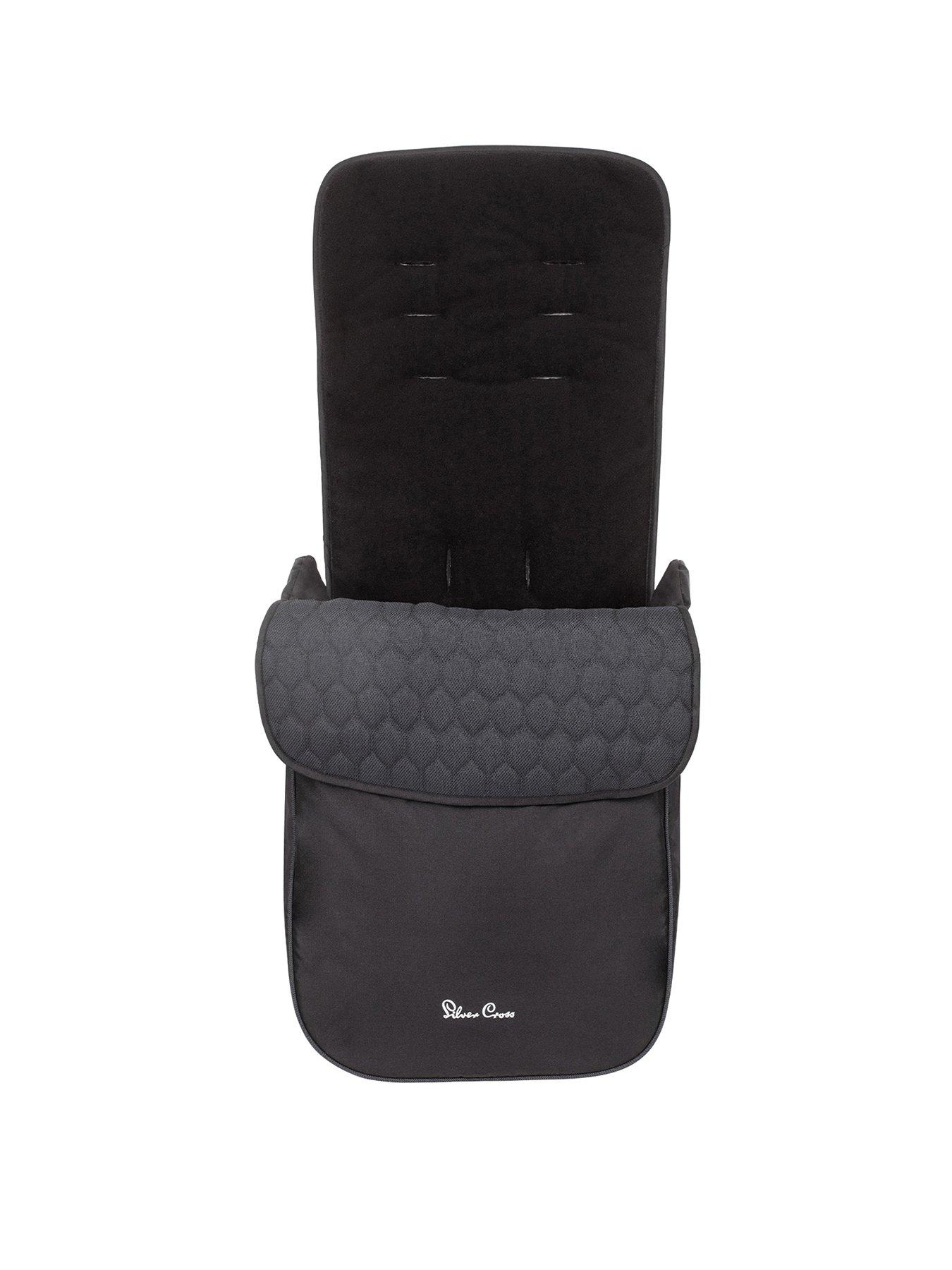 Silver cross pop footmuff sale black