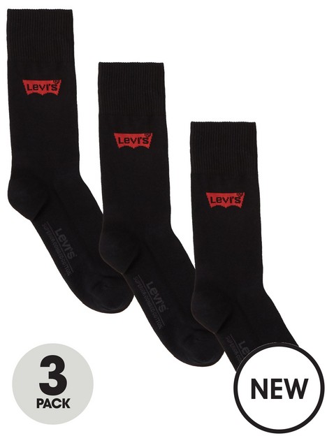 levis-3-pack-reg-batwing-socks-black