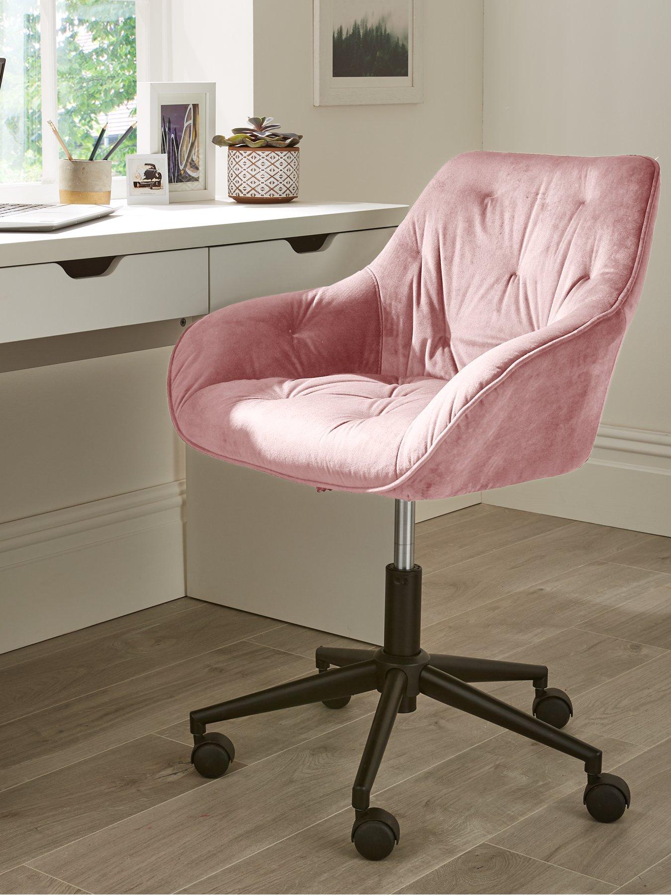 Pink and grey desk chair hot sale