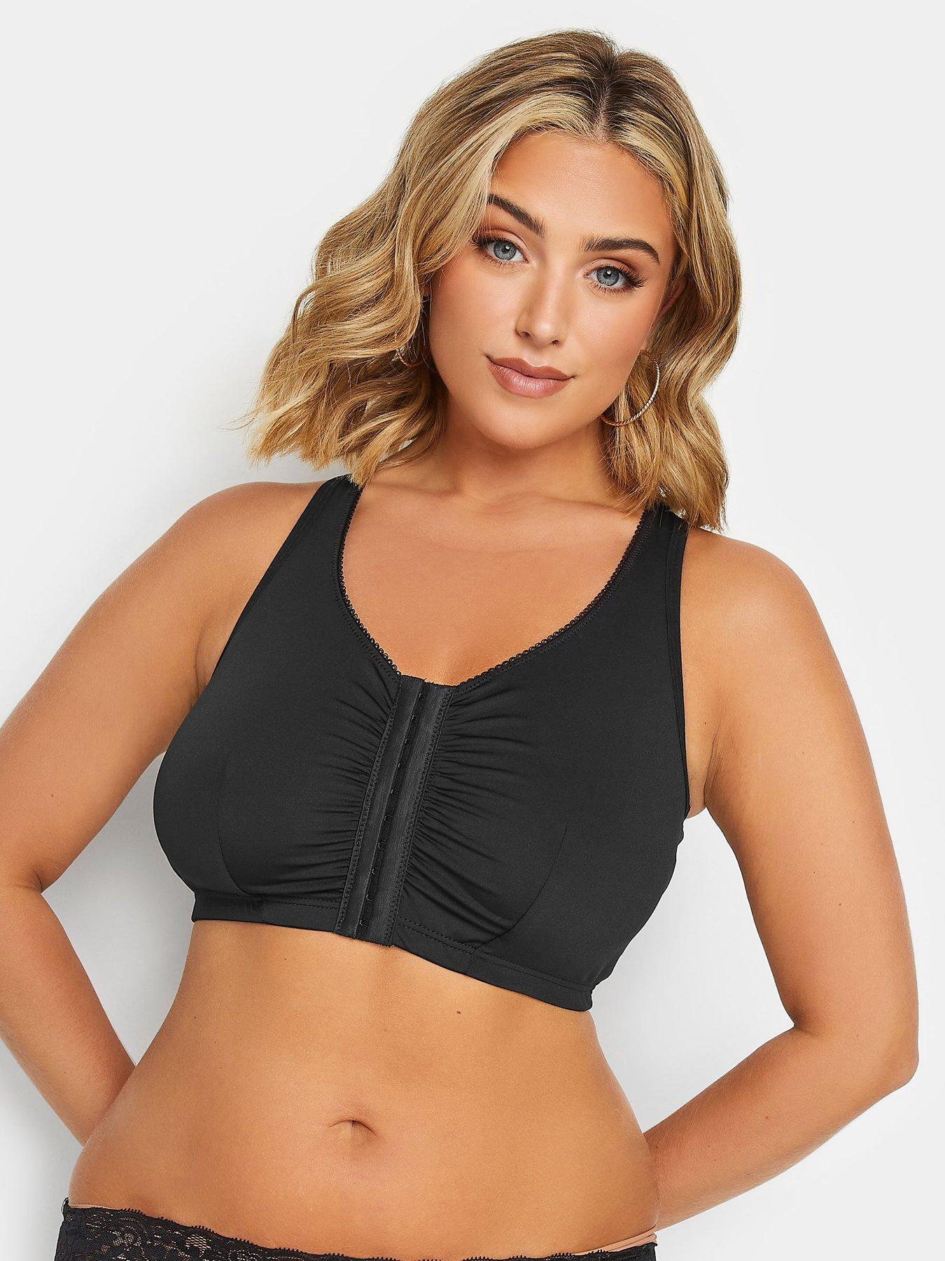 Image of Yours Front Fastening Bra - Black