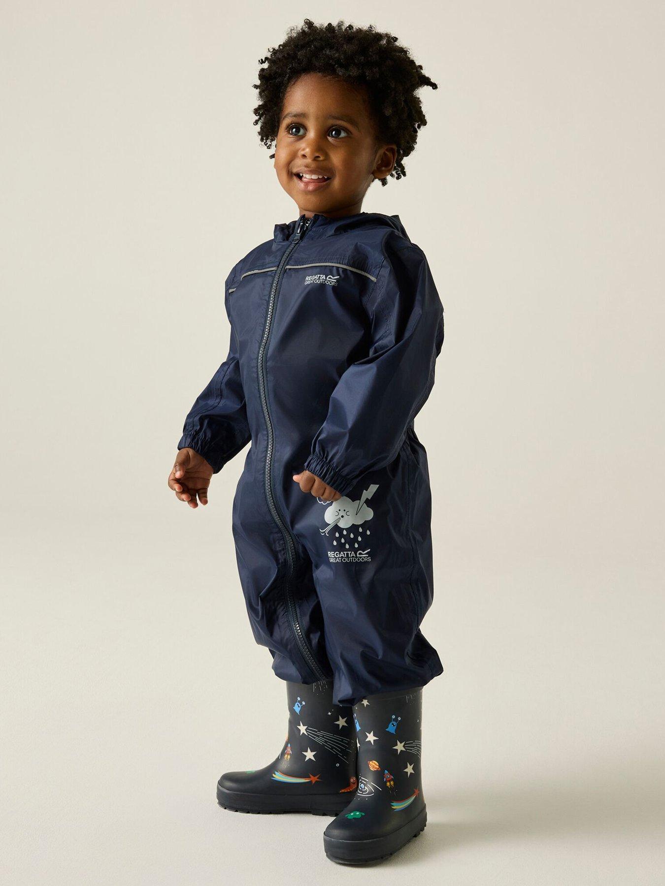 Regatta Kids Puddle Iv Waterproof Oversuit - Navy