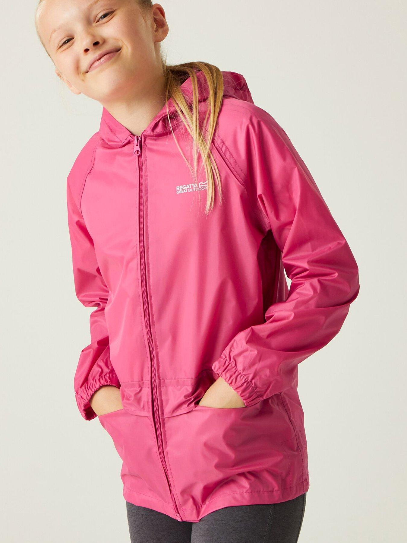 Image of Regatta Kids Stormbreak Waterproof Jacket - Pink