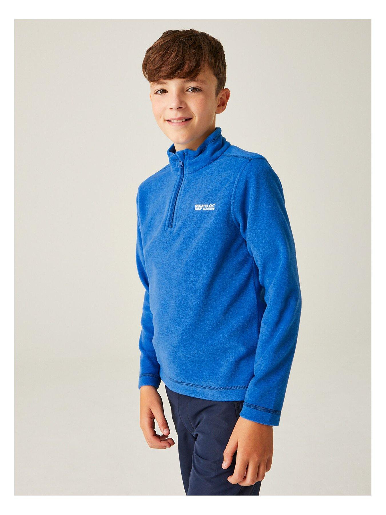 regatta-kids-hot-shot-ii-14-zip-fleece-blue