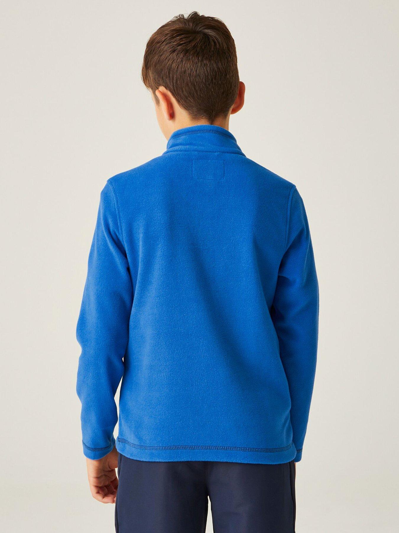 regatta-kids-hot-shot-ii-14-zip-fleece-bluestillFront