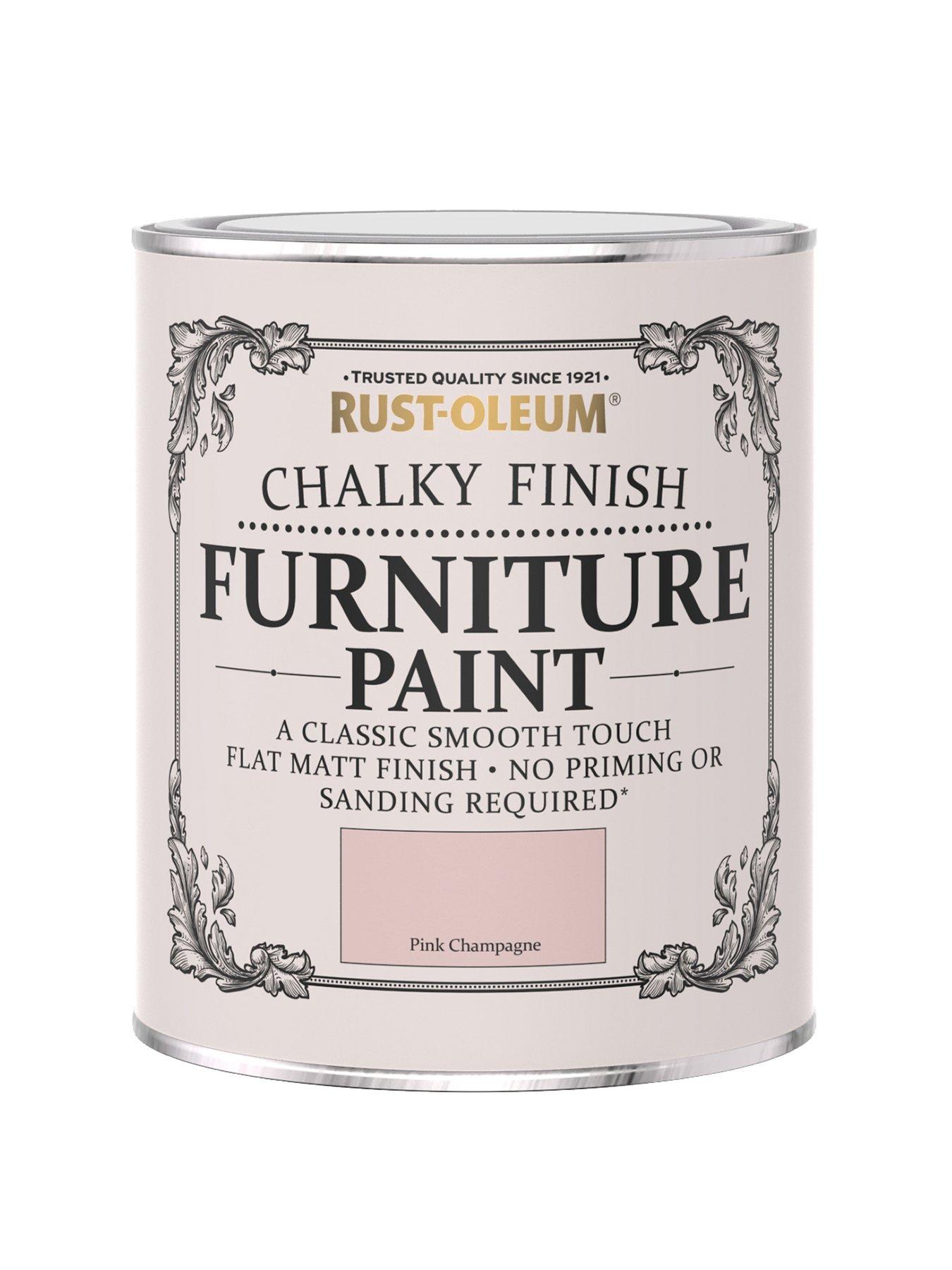 undefined Chalky Finish 750 ml Furniture Paint – Pink Champagne