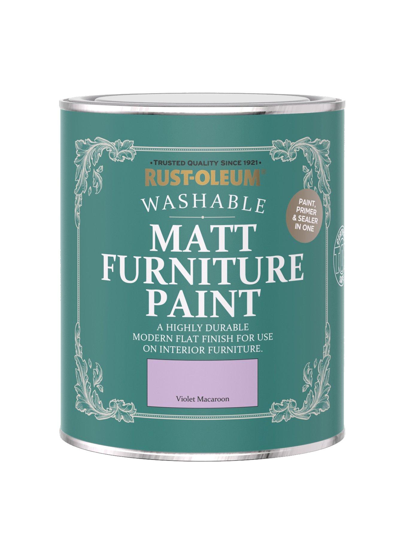 undefined Rust-Oleum Matt Furniture Paint Violet Macaroon 750ml
