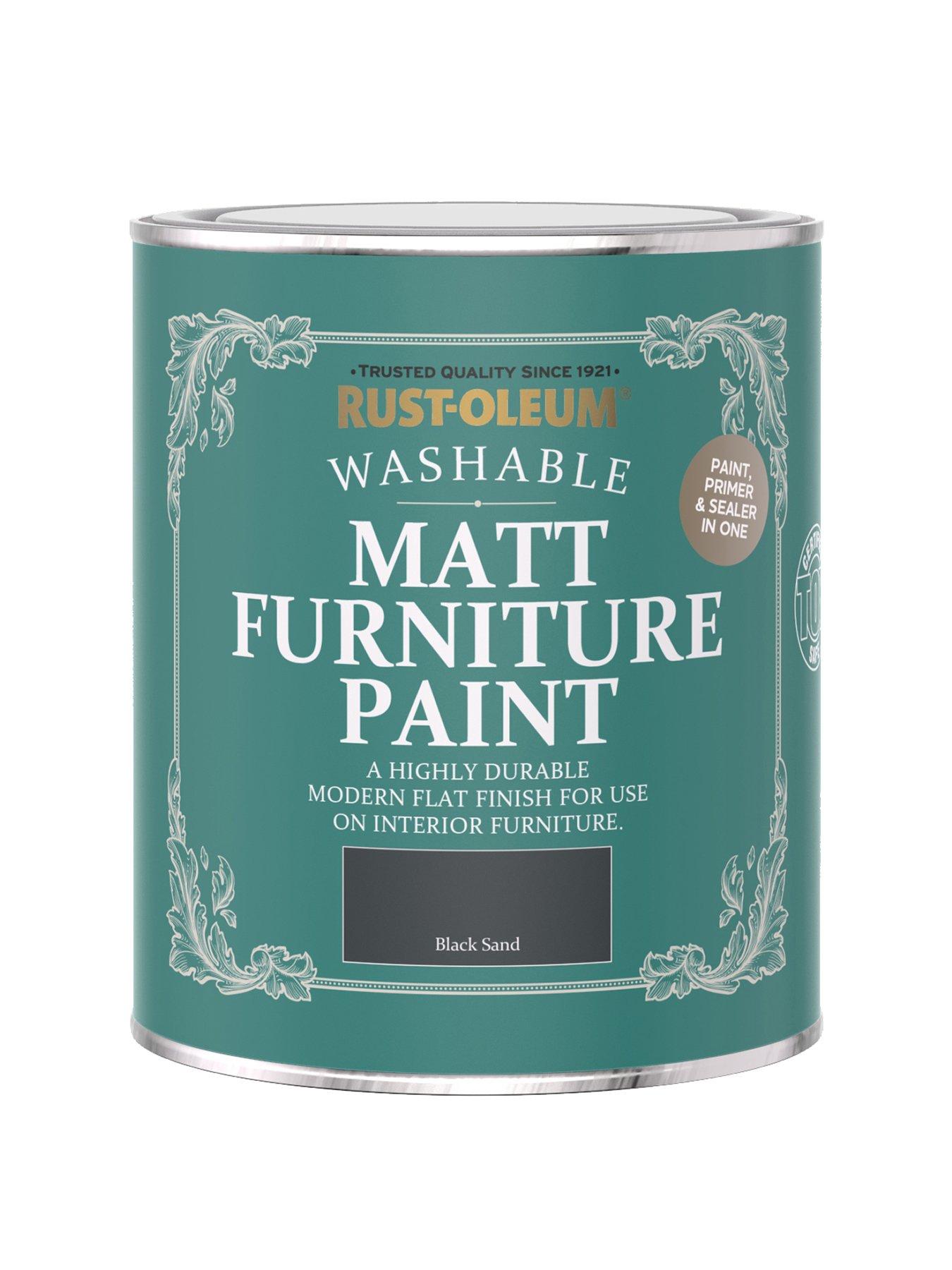 undefined Matt Finish 750 ml Furniture Paint – Black Sand