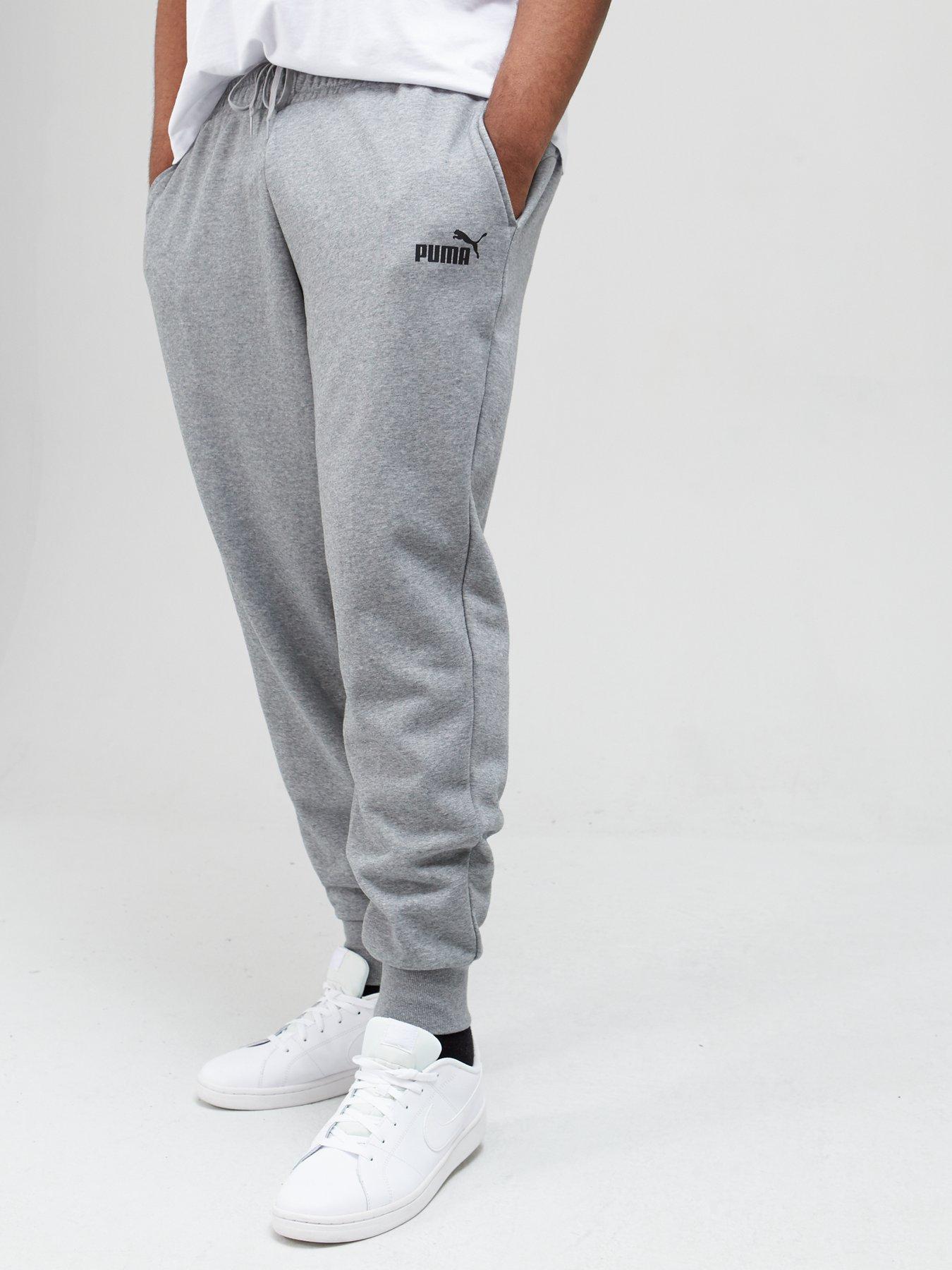 PUMA Mens Essential Pocket Sweatpants Casual Comfort Technology - Grey