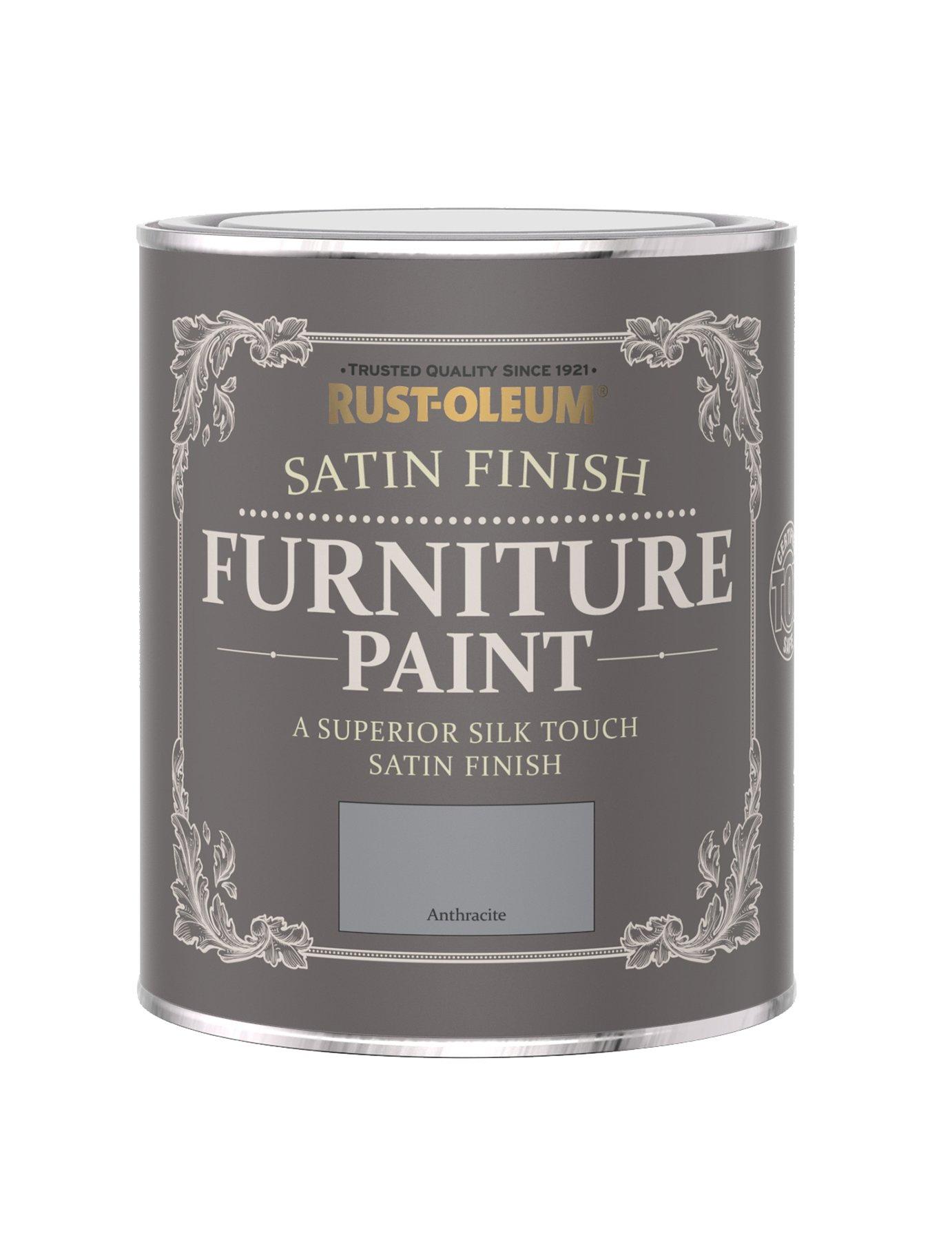 undefined Satin Finish Washable Furniture Paint in Anthracite – 750 ml Tin
