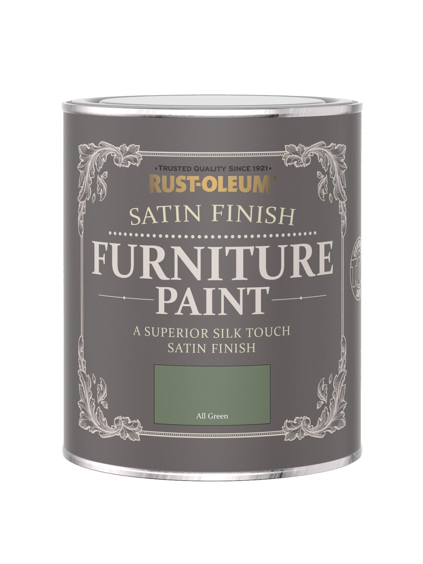 undefined Satin Finish Washable Furniture Paint in All Green – 750 ml Tin