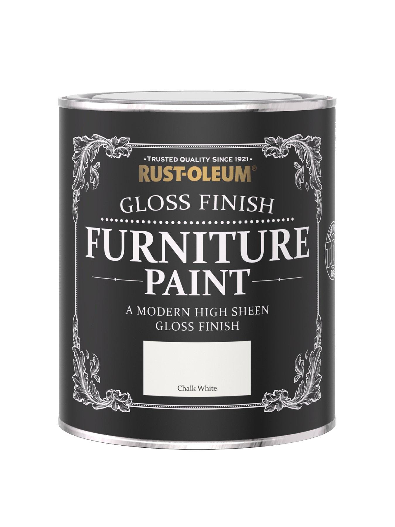 undefined Gloss Furniture Paint Chalk White 750ml