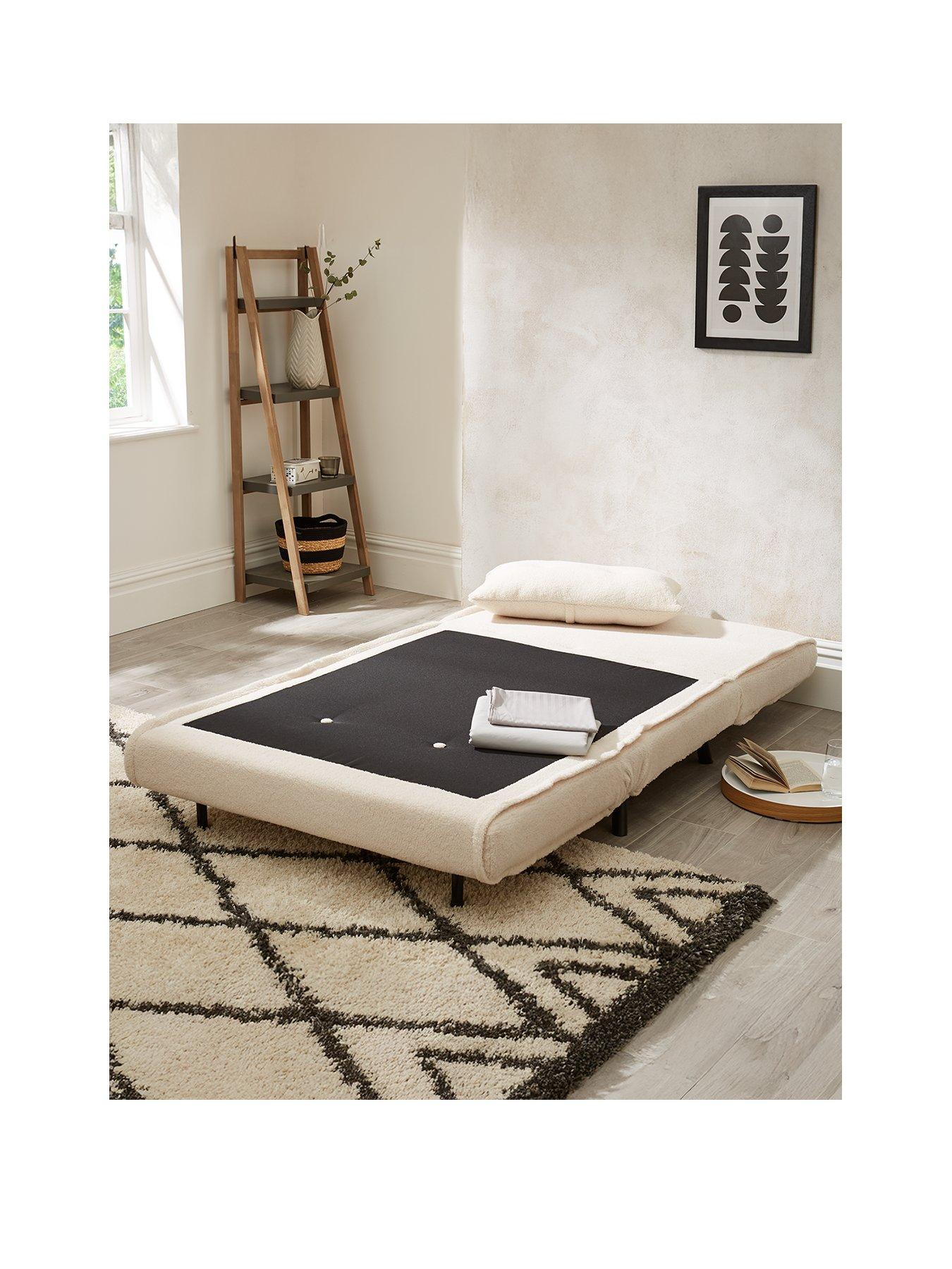 Image 2 of 7 of The Very Collection Sherpa Boucle&nbsp;Single Sofa Bed&nbsp;-&nbsp;FSC&reg; Certified