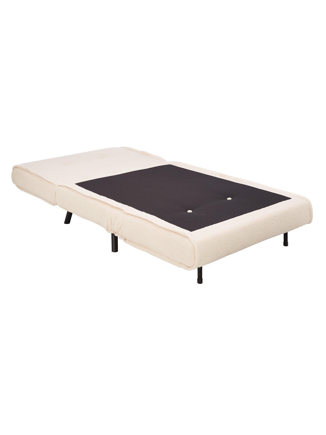 Image 4 of 7 of The Very Collection Sherpa Boucle&nbsp;Single Sofa Bed&nbsp;-&nbsp;FSC&reg; Certified