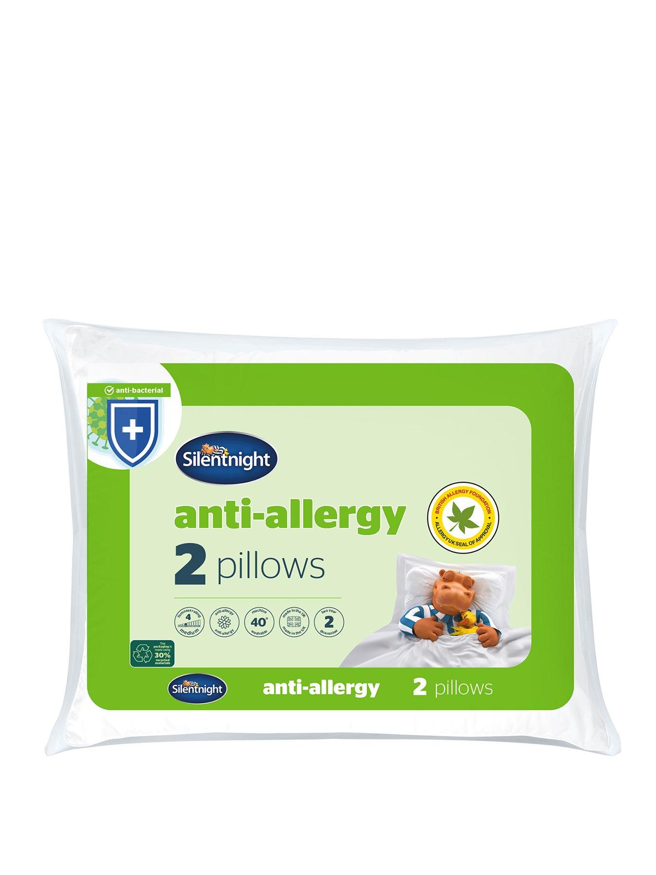 Image 1 of 7 of Silentnight Anti&nbsp;Allergy, Anti Bacterial Pillow Pair