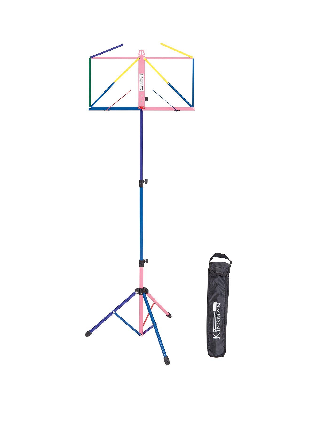 kinsman-kinsman-deluxe-music-stand-and-bag--multicolour