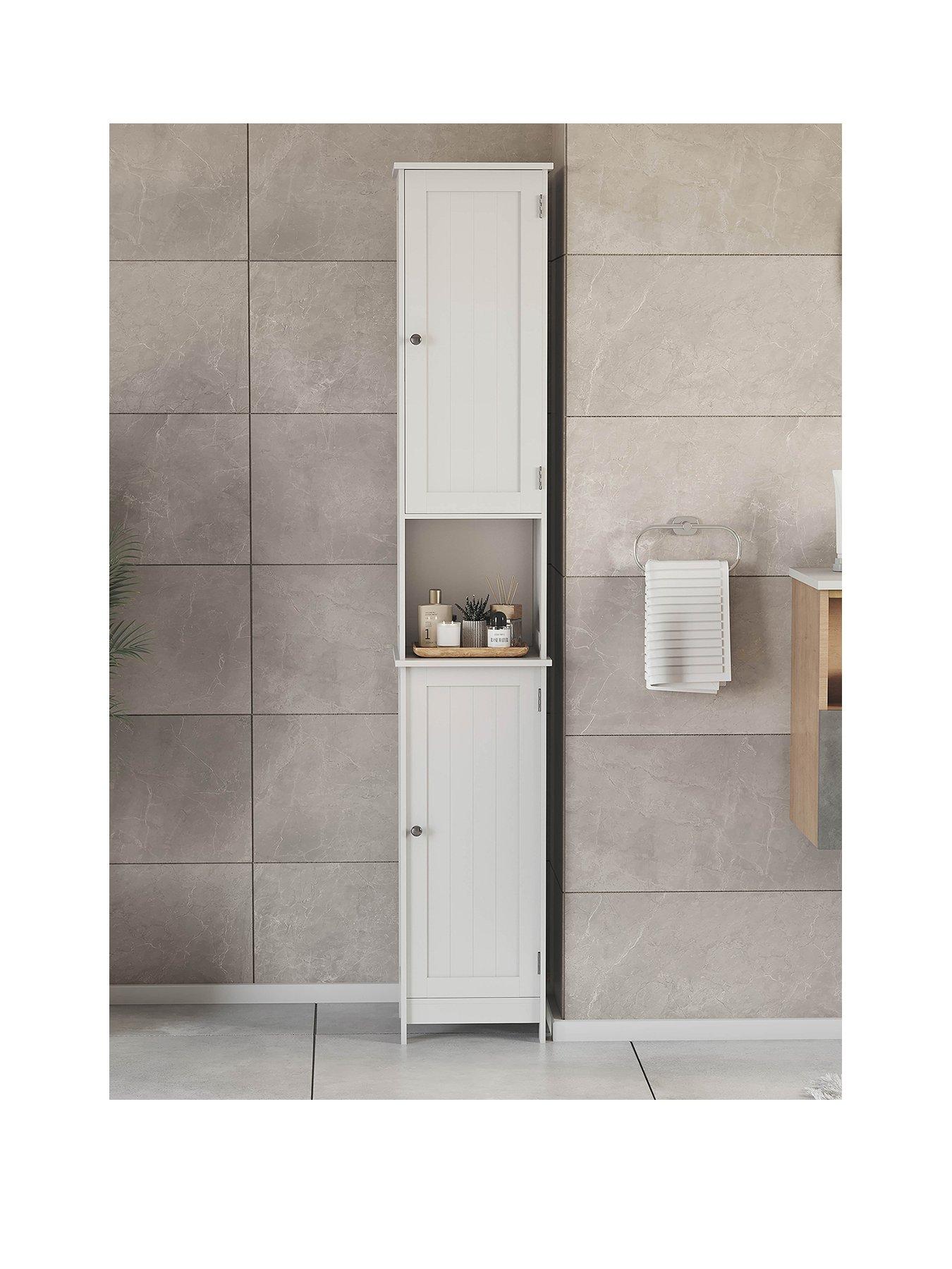 Image 2 of 7 of Bath Vida Priano 2 Door Tall Bathroom&nbsp;Cabinet - White