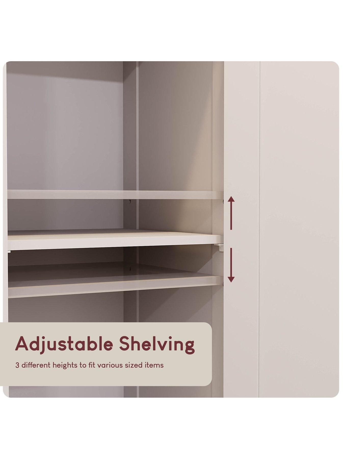 Image 5 of 7 of Bath Vida Priano 2 Door Tall Bathroom&nbsp;Cabinet - White