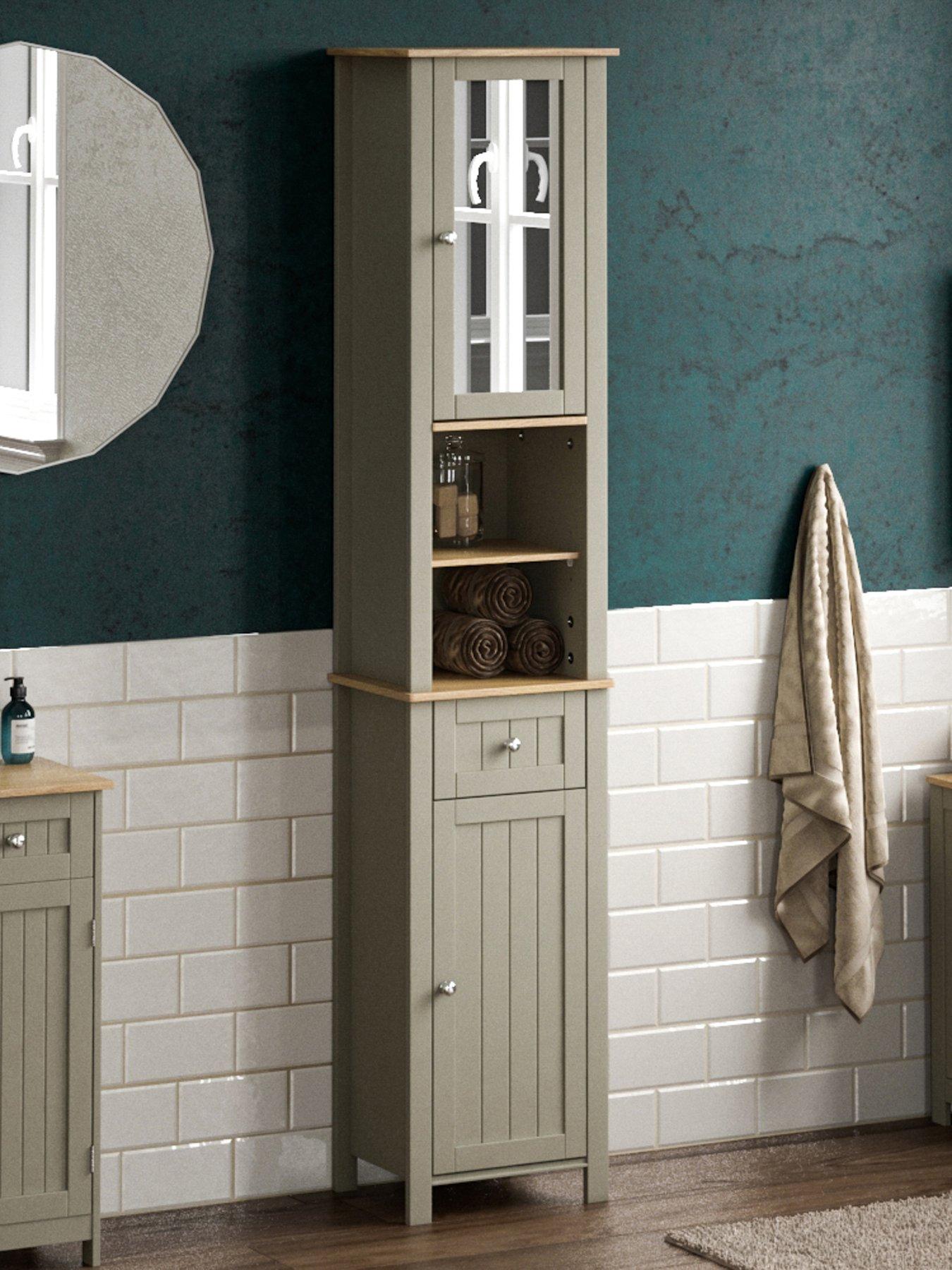 Bath Vida Priano 2 Door Tall Cabinet with Mirror