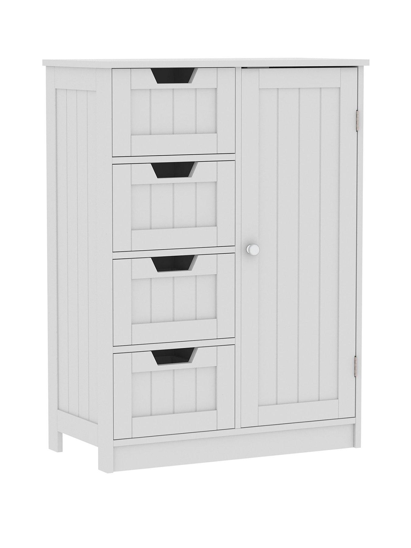 bath-vida-priano-4-drawer-1-door-freestanding-unit-whitestillFront