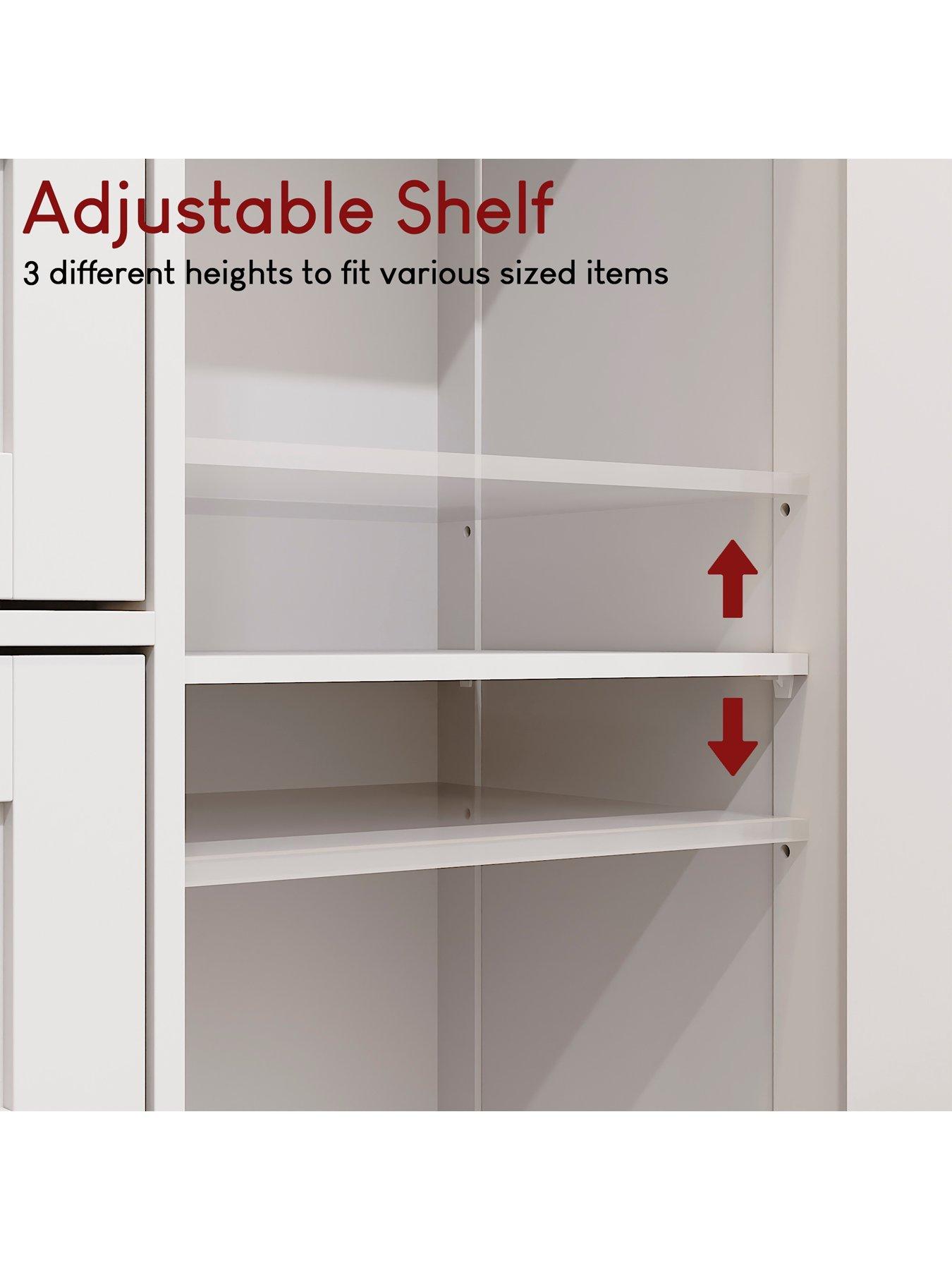 Image 6 of 7 of Bath Vida Priano 4 Drawer 1 Door Freestanding Unit - White
