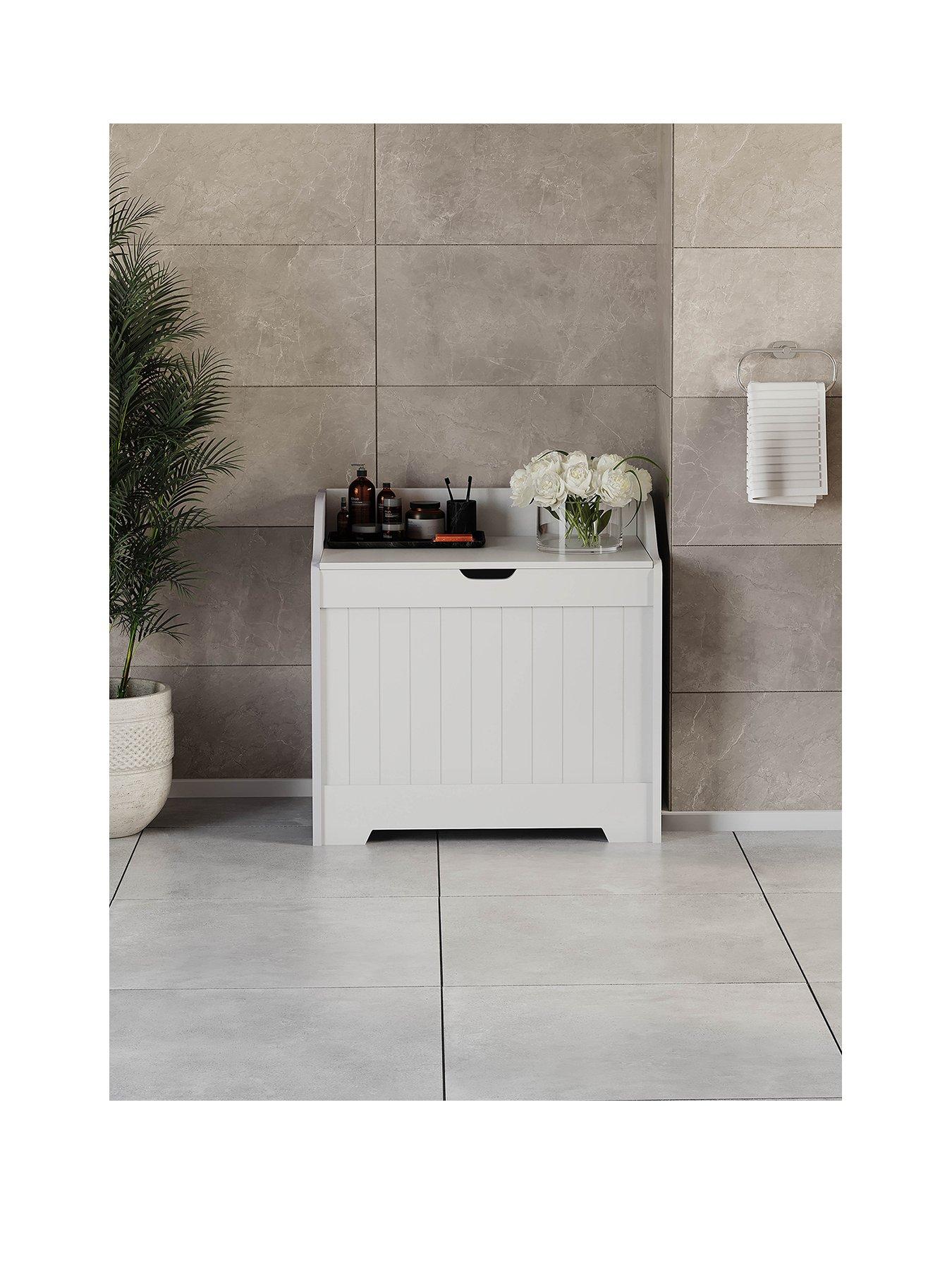 Image 2 of 7 of Bath Vida Priano Laundry Chest - White