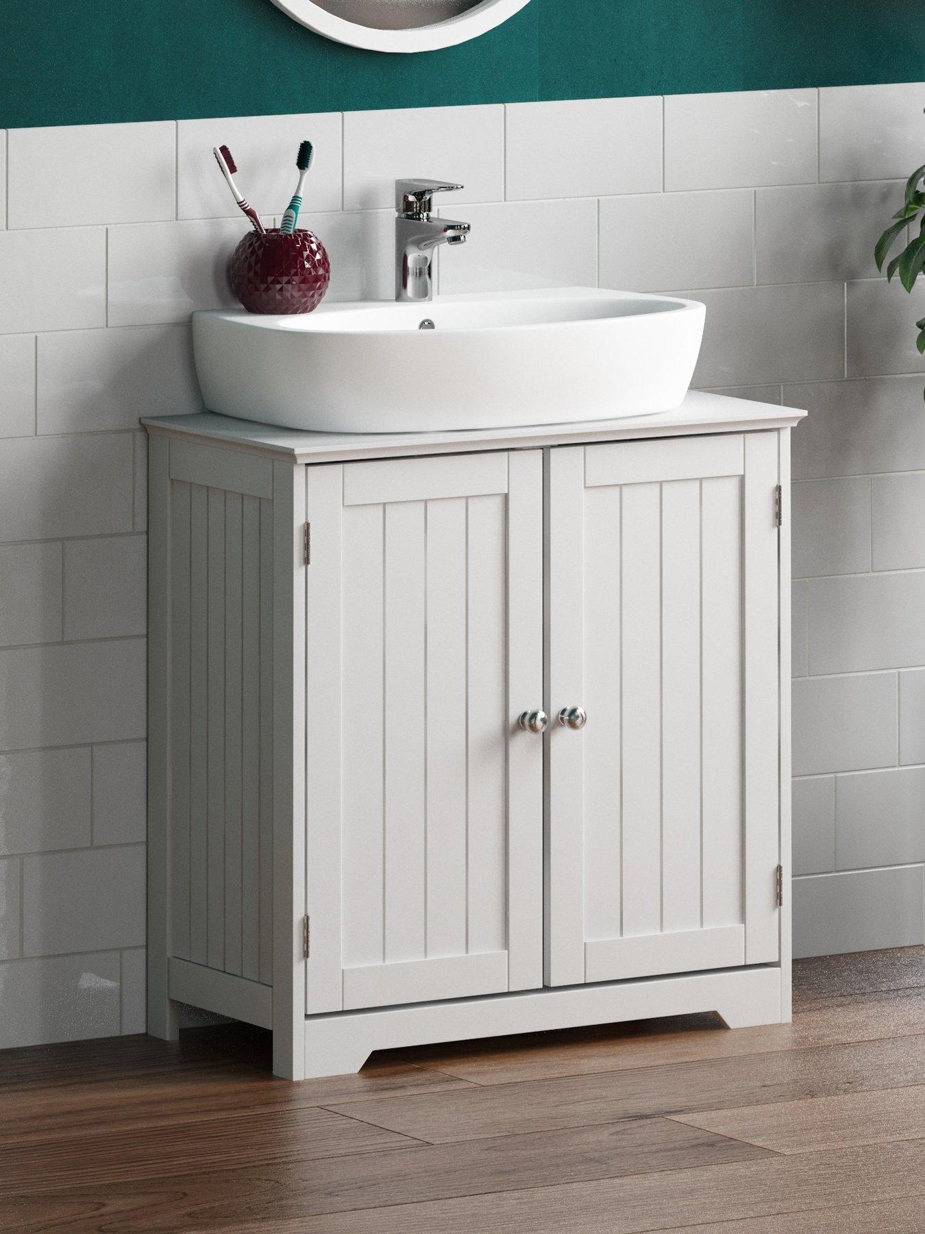 Bathroom under sink vanity outlet unit